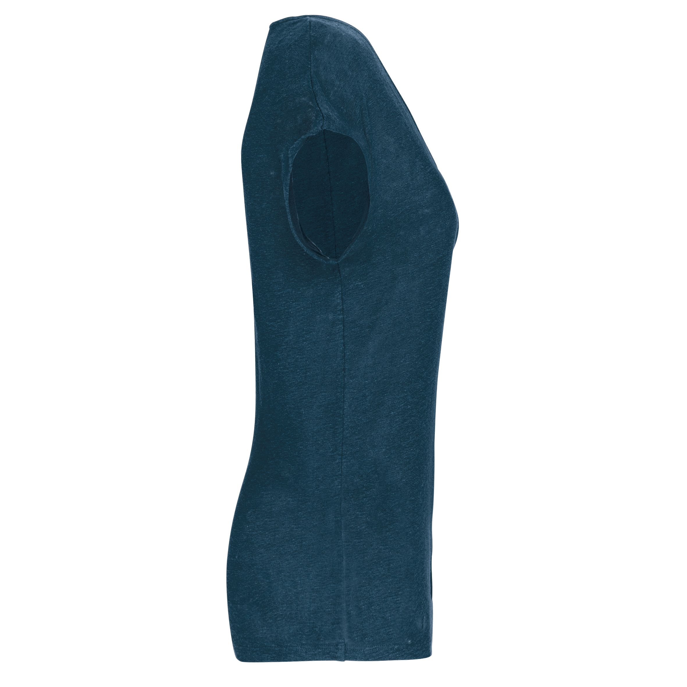 T-shirt col V en lin femme - Image 23