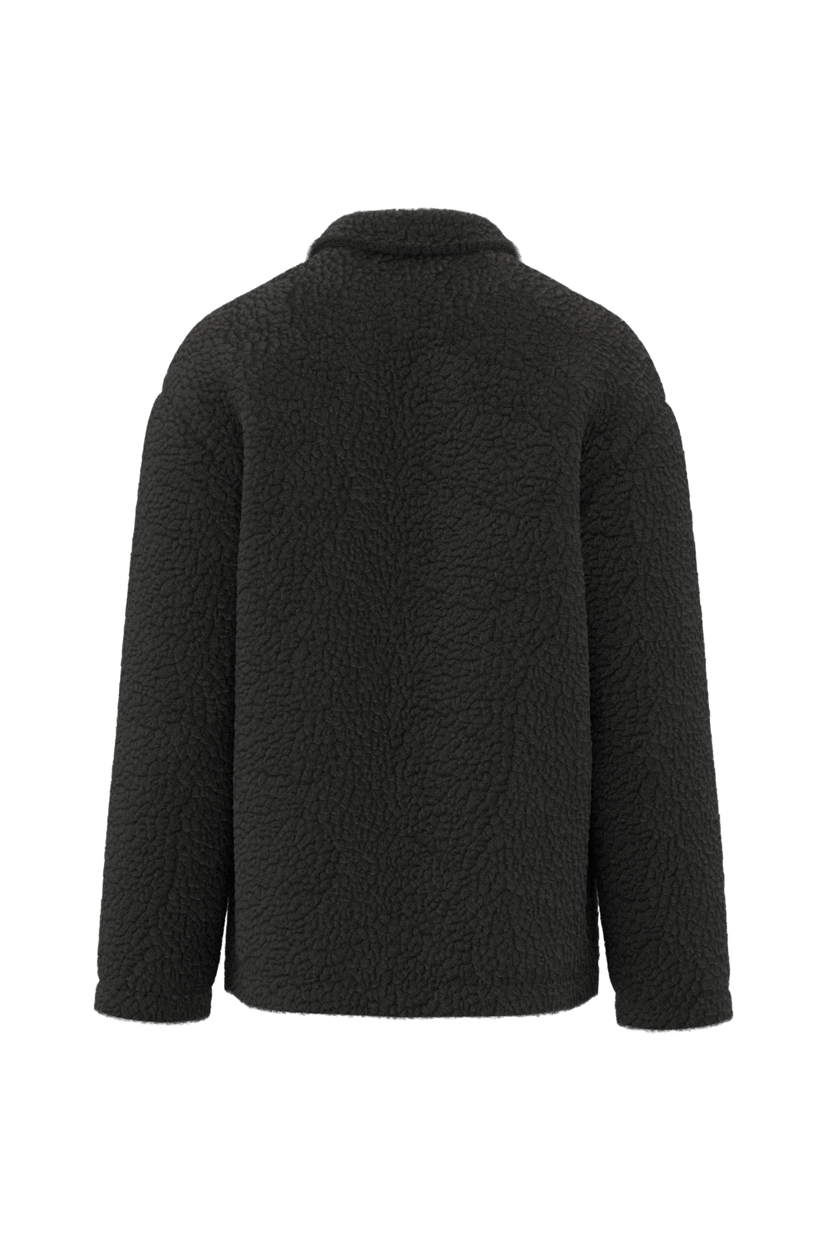 Surchemise à épaules tombantes en sherpa unisexe - Image 11