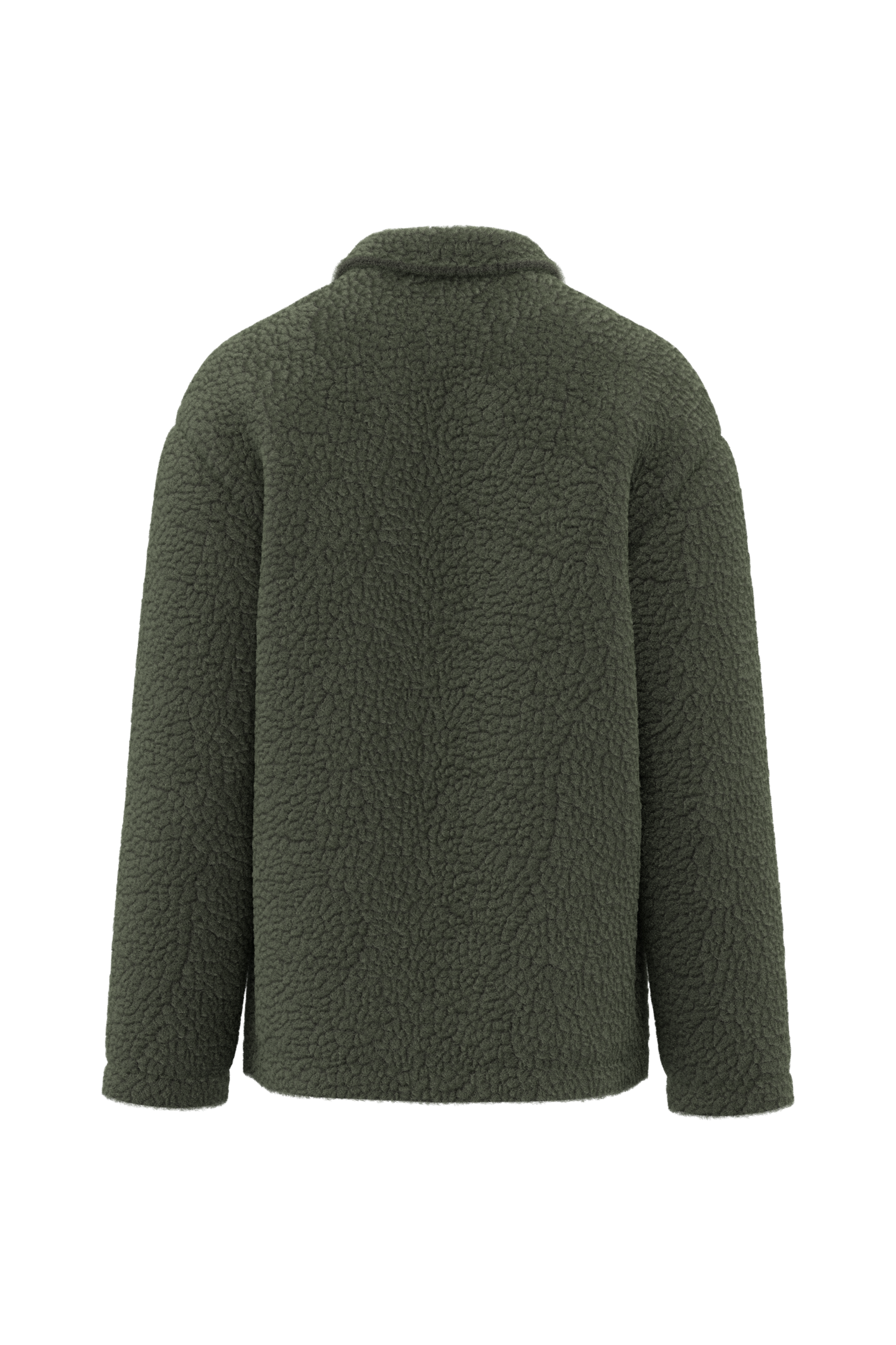 Surchemise à épaules tombantes en sherpa unisexe - Image 14