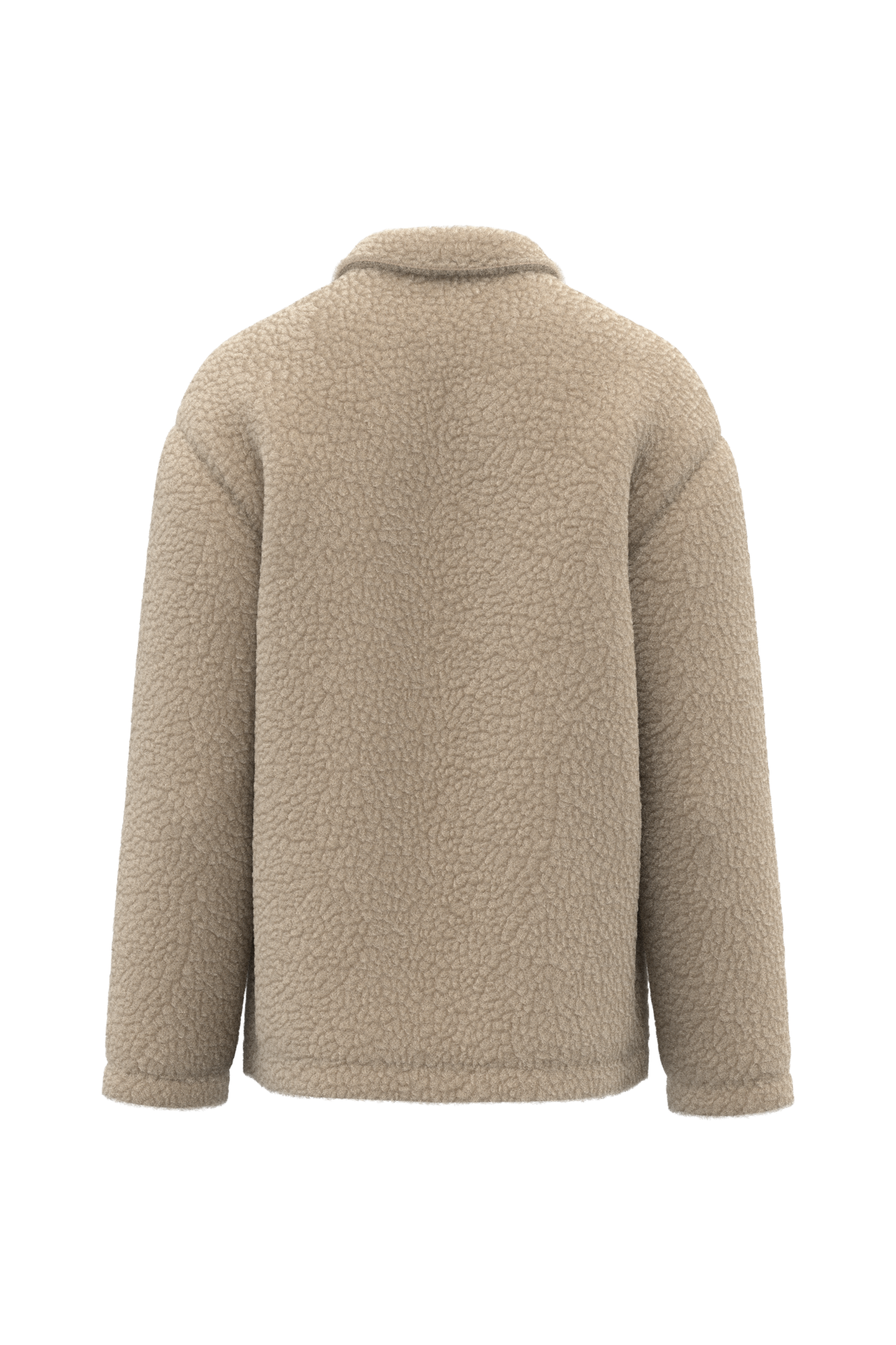 Surchemise à épaules tombantes en sherpa unisexe - Image 17