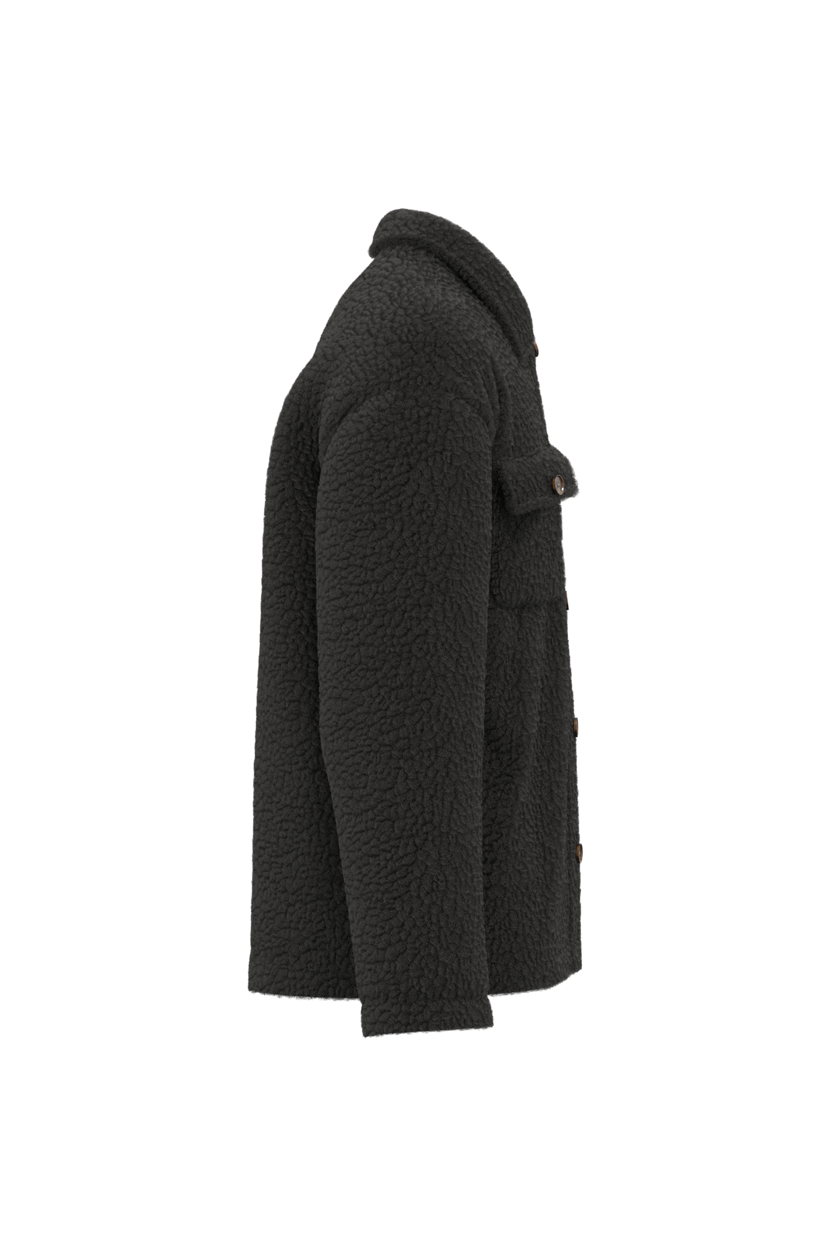 Surchemise à épaules tombantes en sherpa unisexe - Image 13