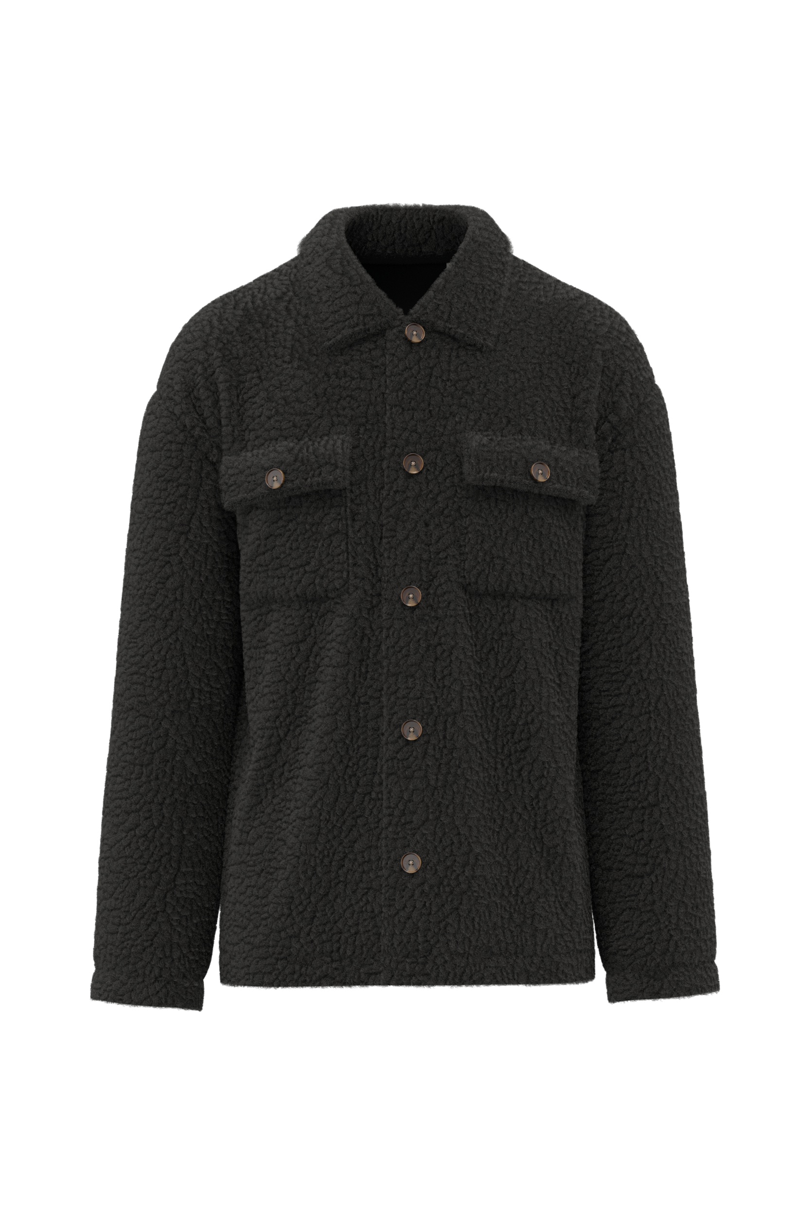 Surchemise à épaules tombantes en sherpa unisexe - Image 12