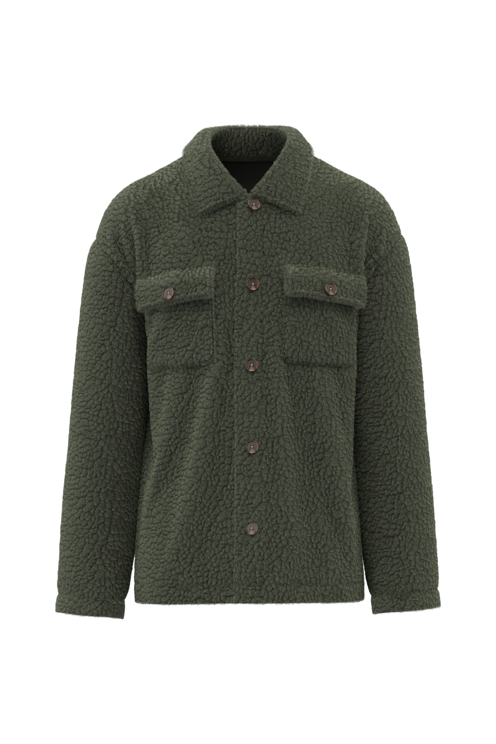 Surchemise à épaules tombantes en sherpa unisexe - Image 15