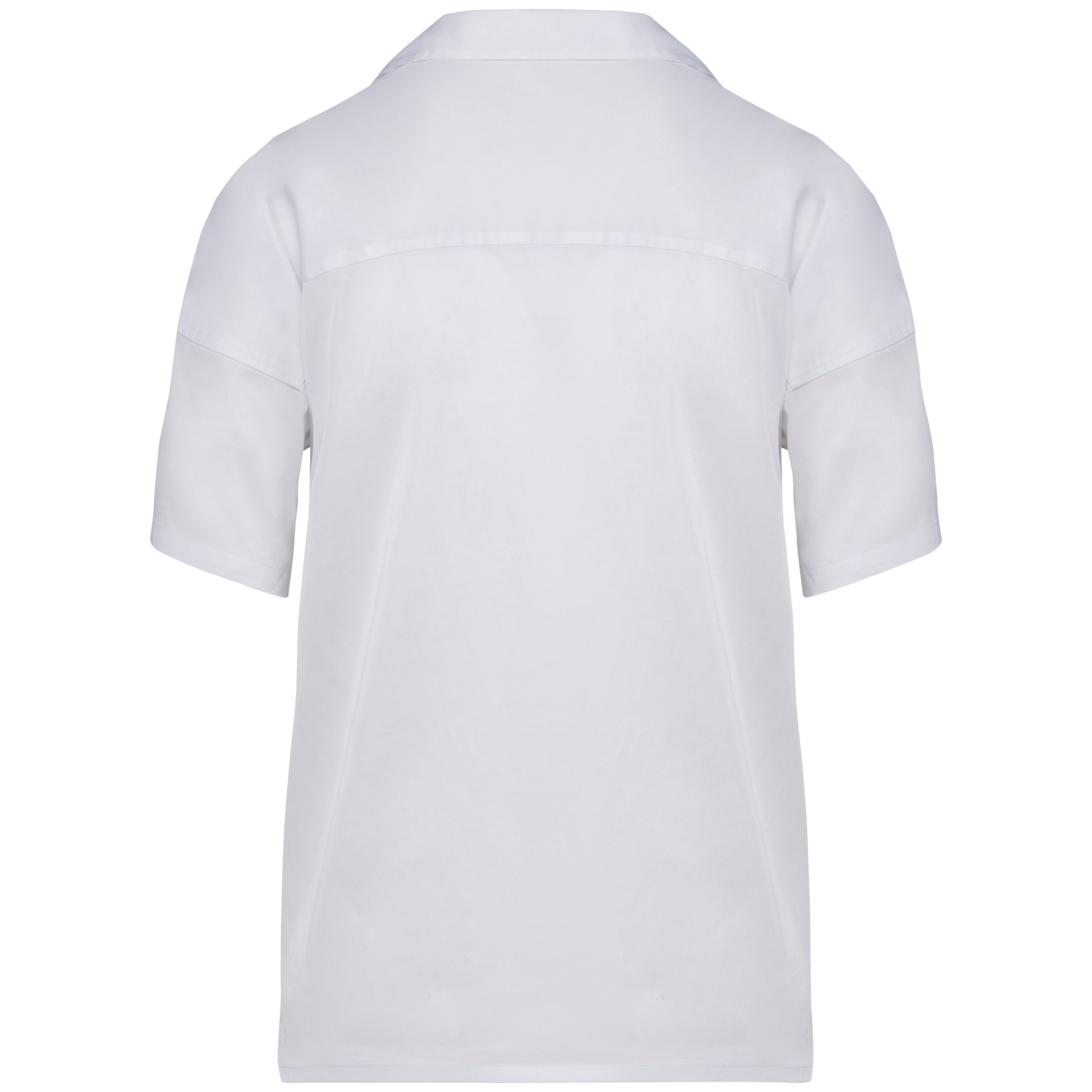 Camisa eco-responsável oversize em liocel de senhora - Washed white