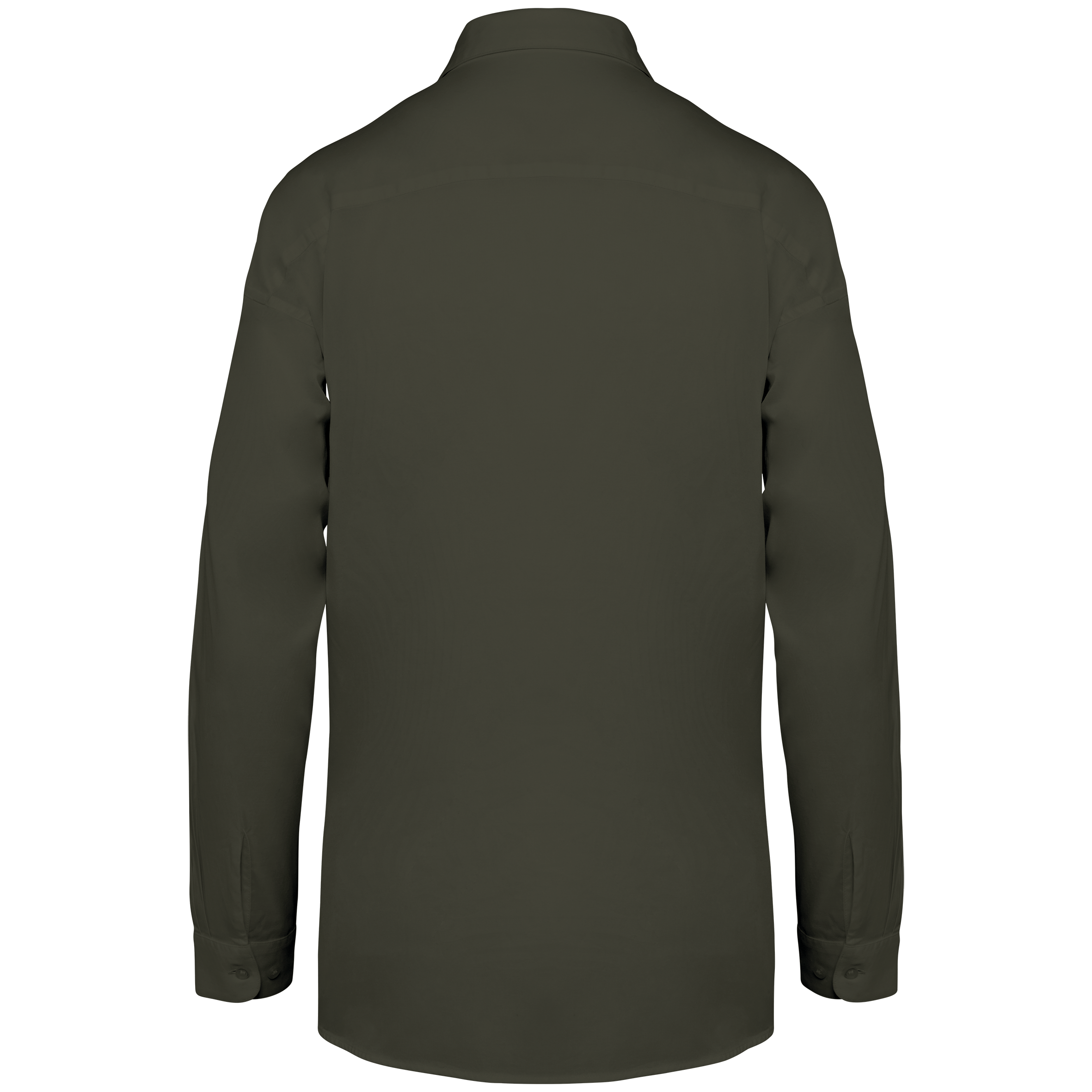 Camisa eco-responsável em liocel de senhora - Washed Organic Khaki