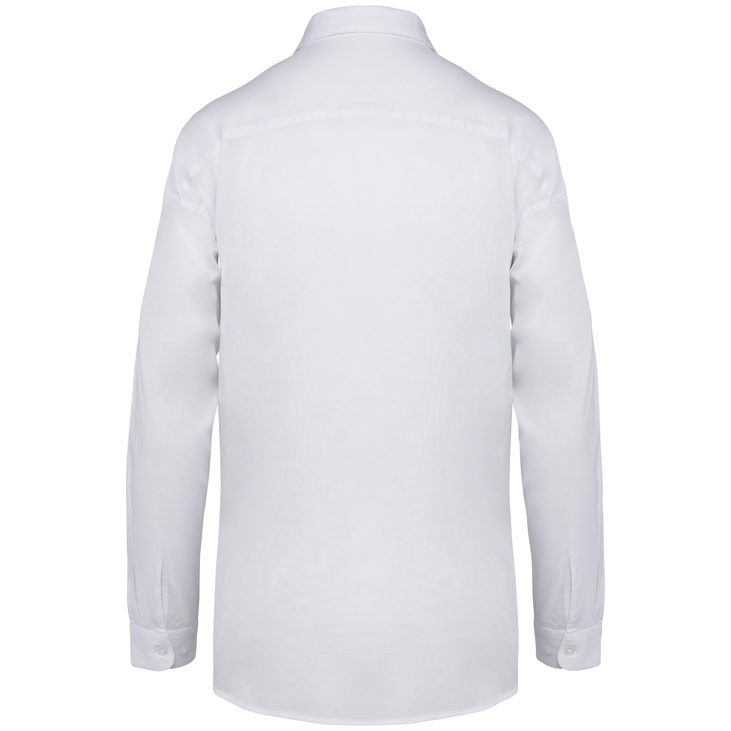 Camisa eco-responsável em liocel de senhora - Washed white