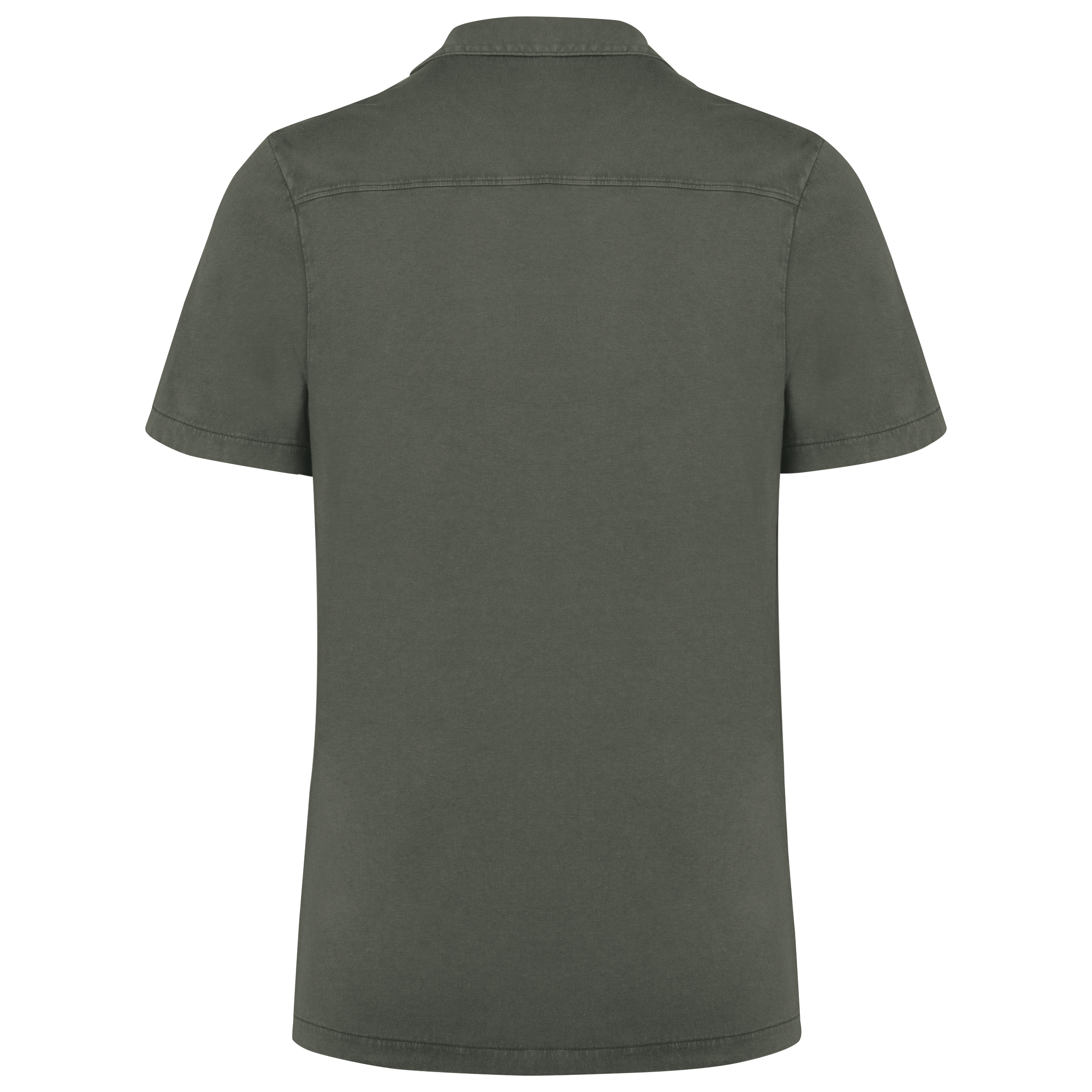 Chemise écoresponsable à col bowling délavée en jersey manches courtes homme - Image 10