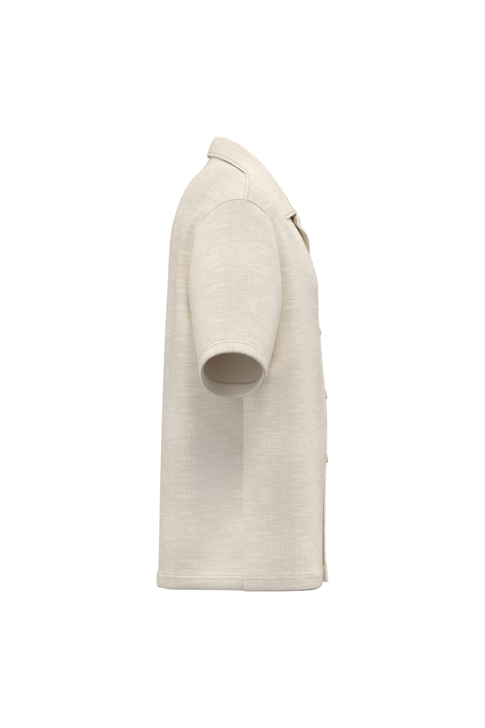 Camisa texturizada de manga corta para hombre