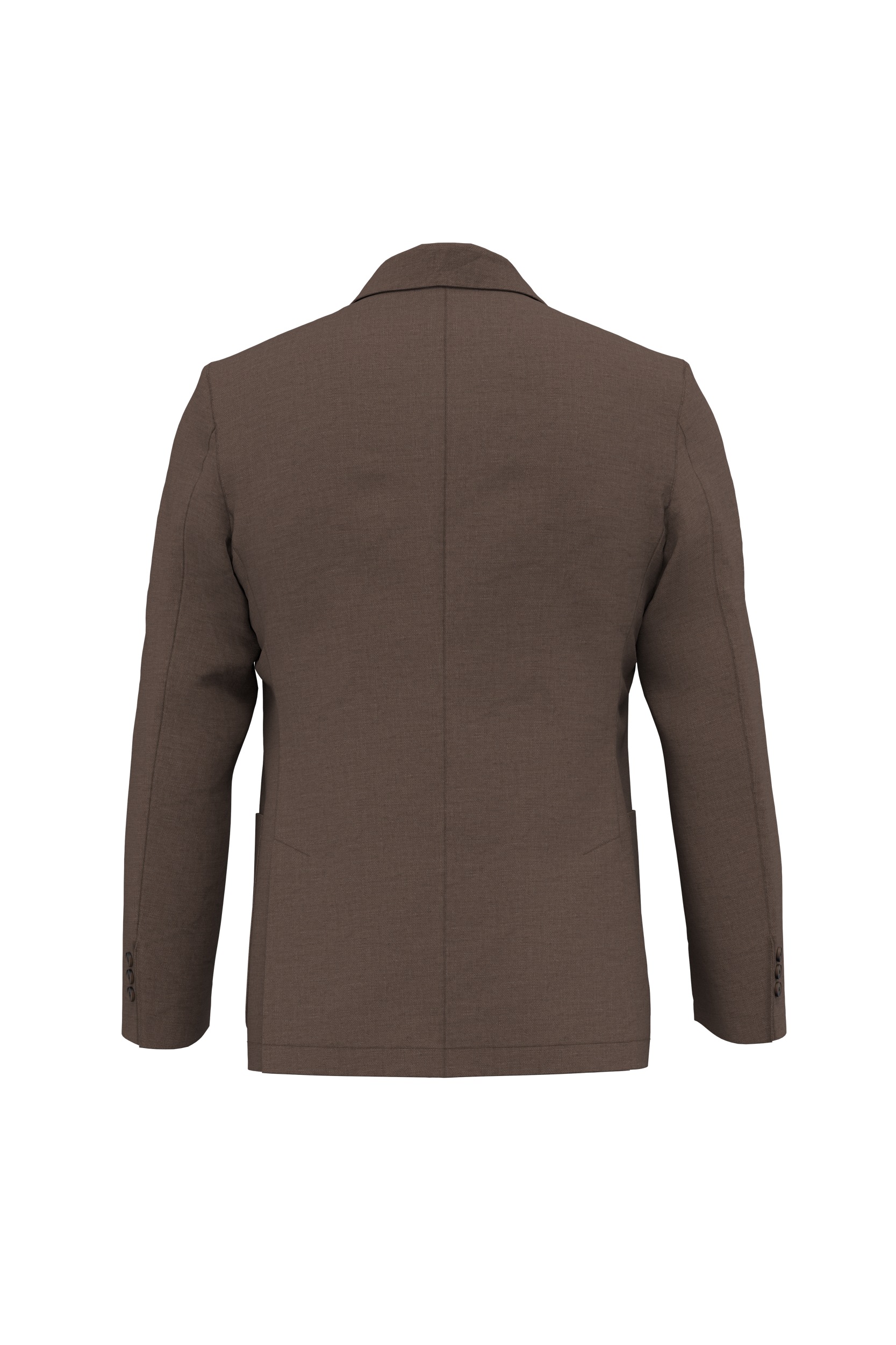 Blazer com aspecto lavado em linho de homem - Washed Linen Brown