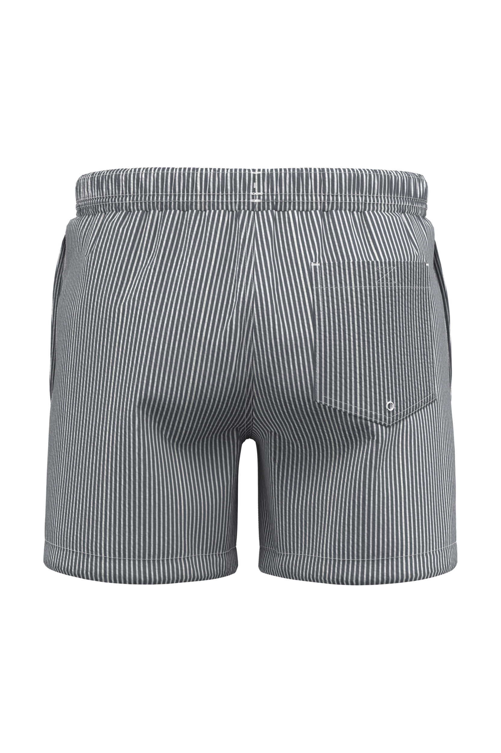 Short de bain écoresponsable rayé homme