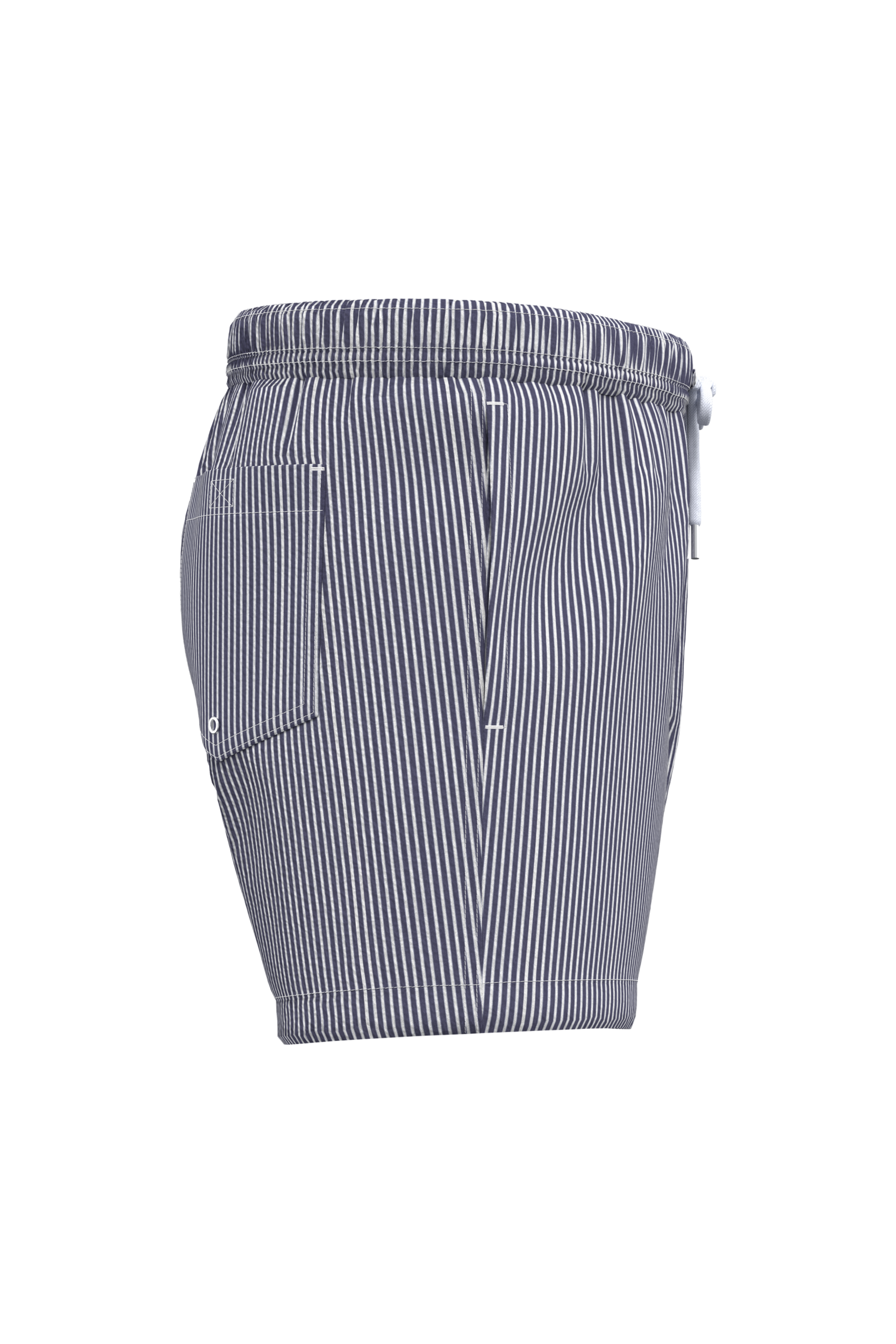 Short de bain écoresponsable rayé homme