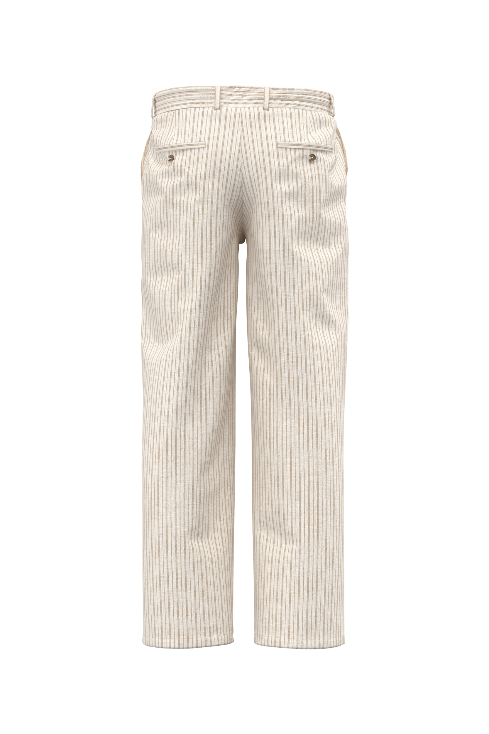 PANTALÓN A RAYAS DE LINO PARA HOMBRE