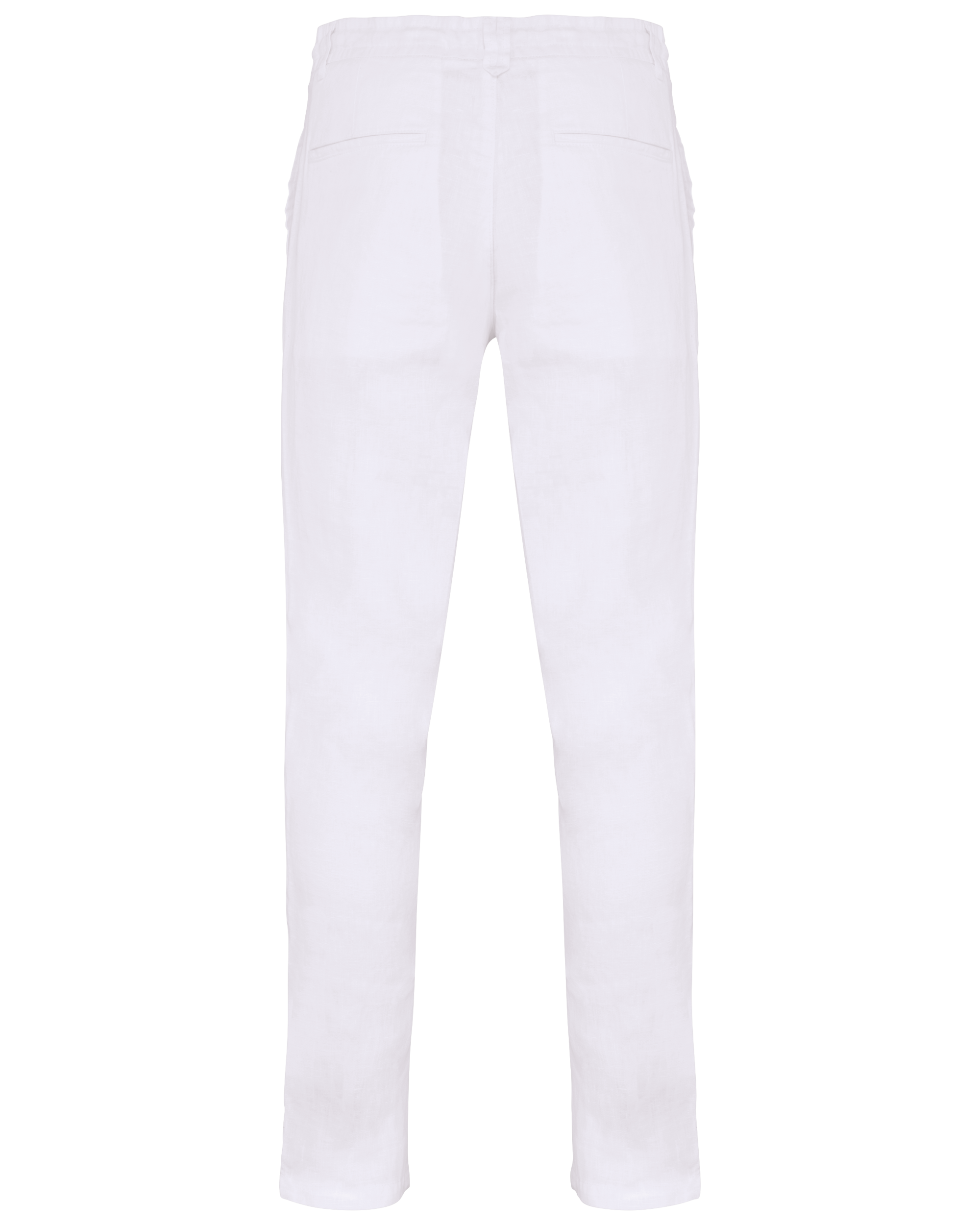 Calças com aspecto lavado em linho de homem - Washed white