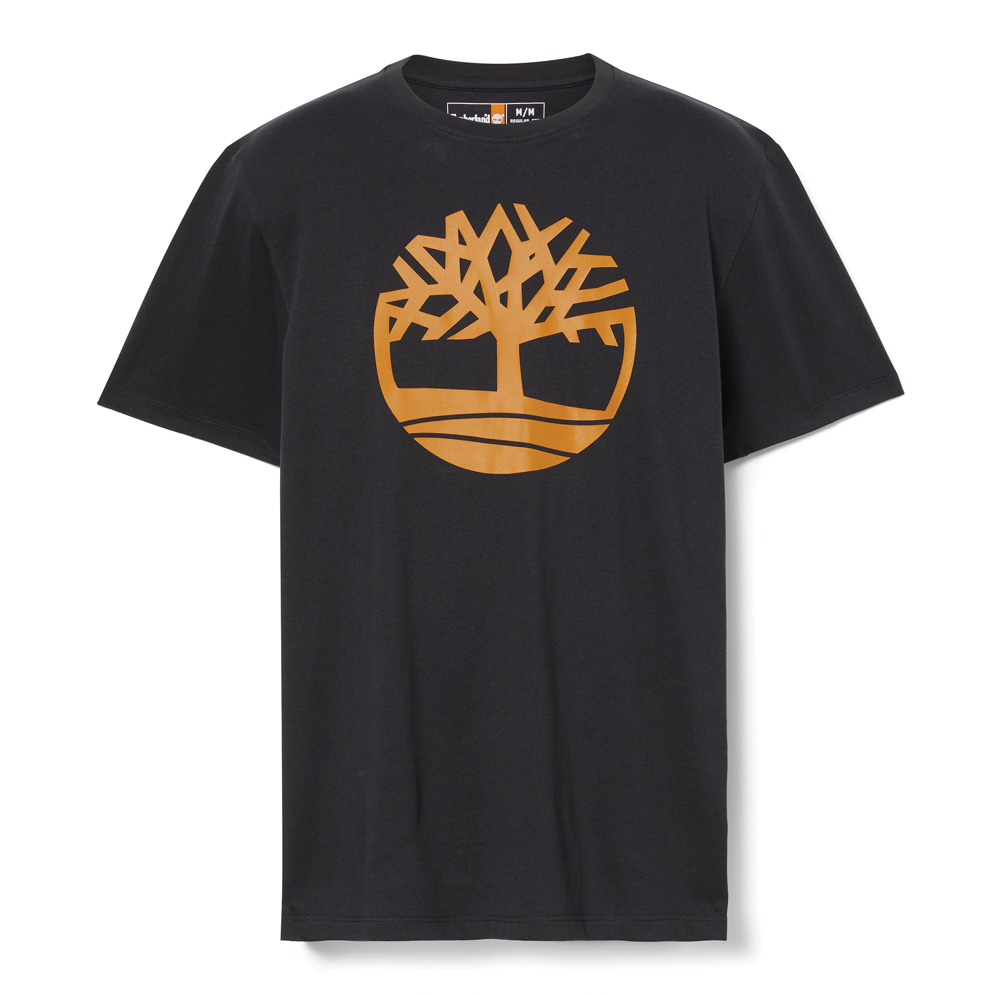 T-shirt Bio Brand Tree - Black / Wheat