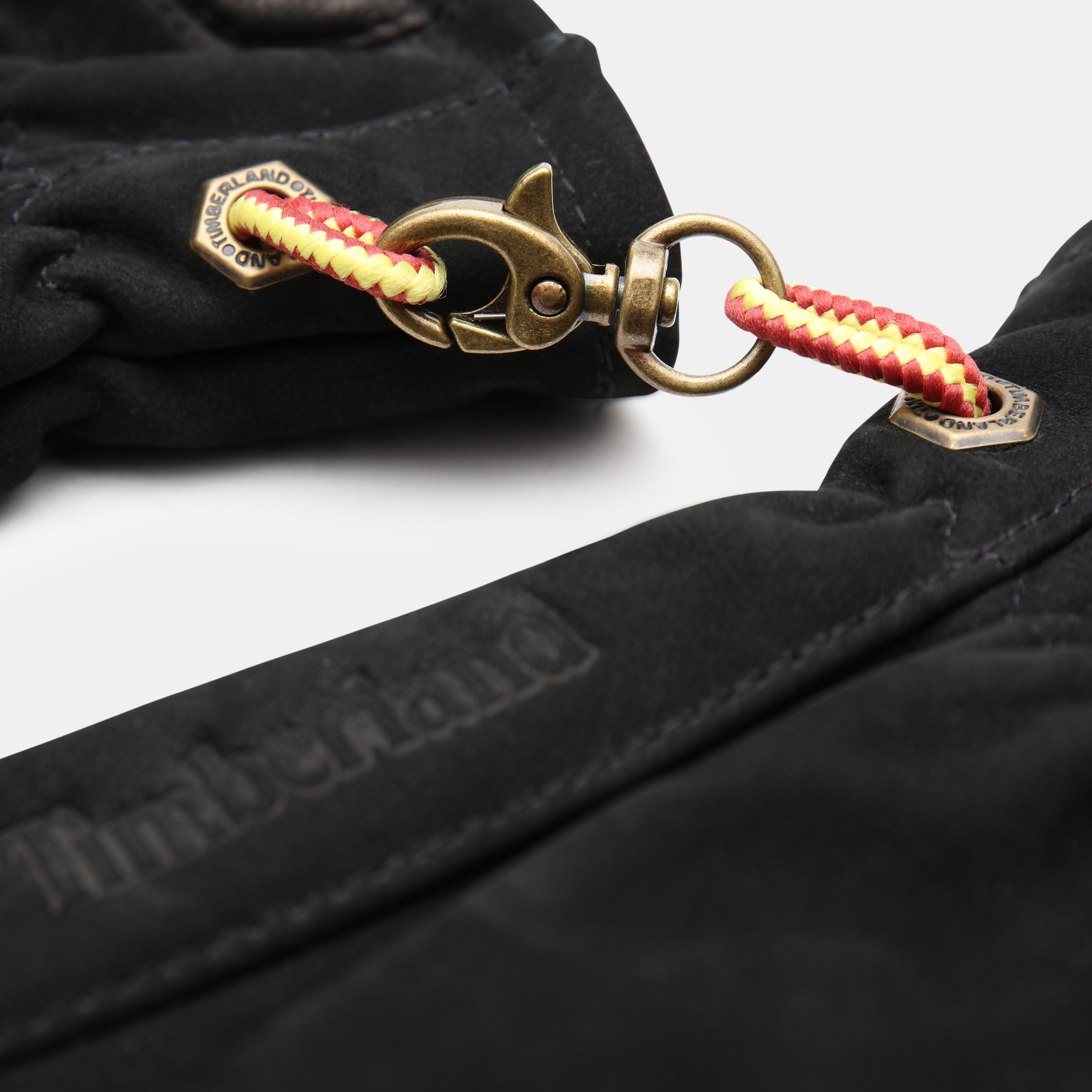 Luvas touchscreen em nobuck — Preto Frente