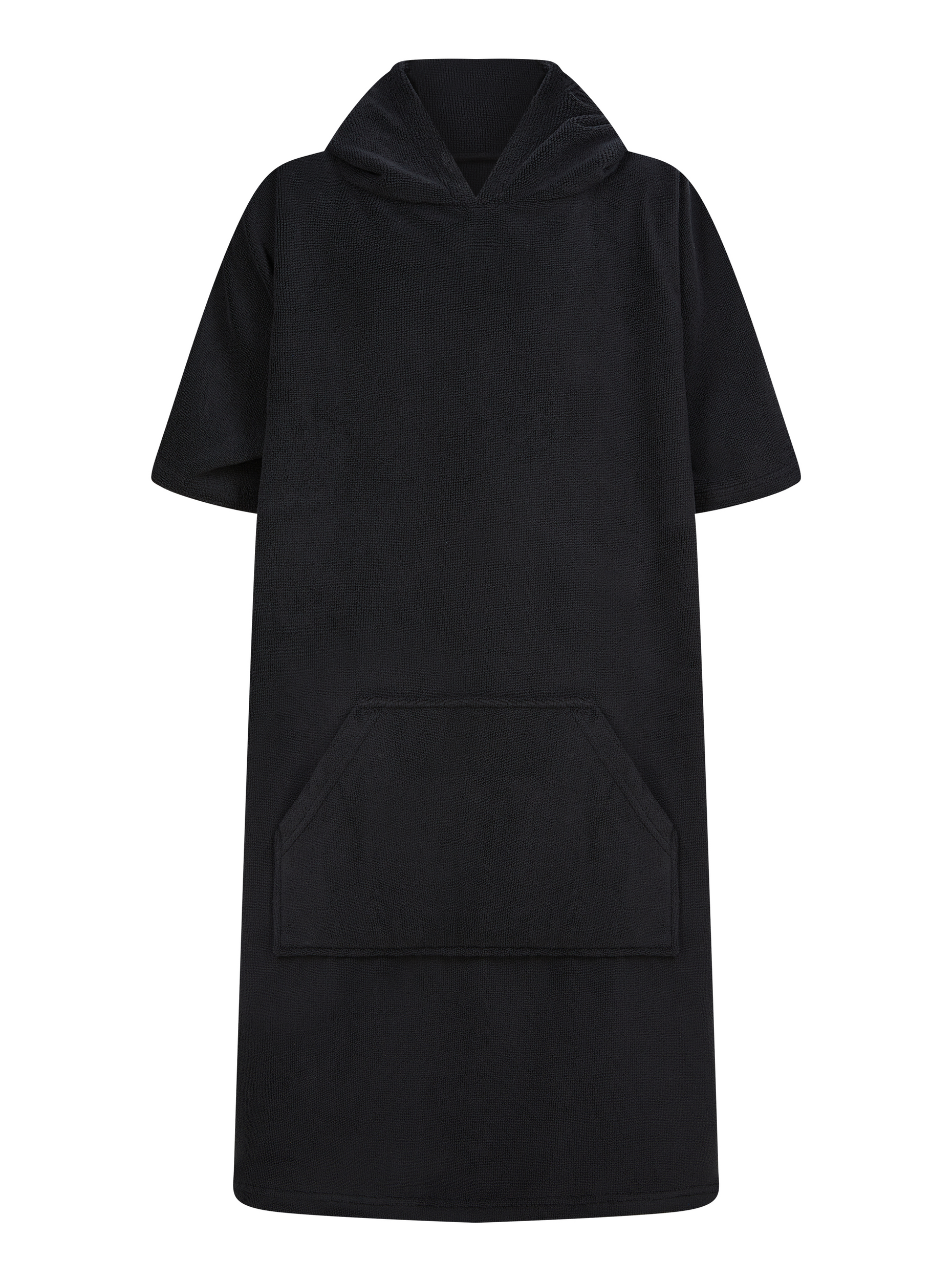 Poncho turco de criança — Preto Frente