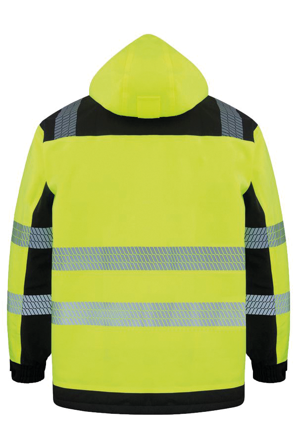 hi vis yellow / black Chaqueta de lluvia de alta visibilidad Copenhage