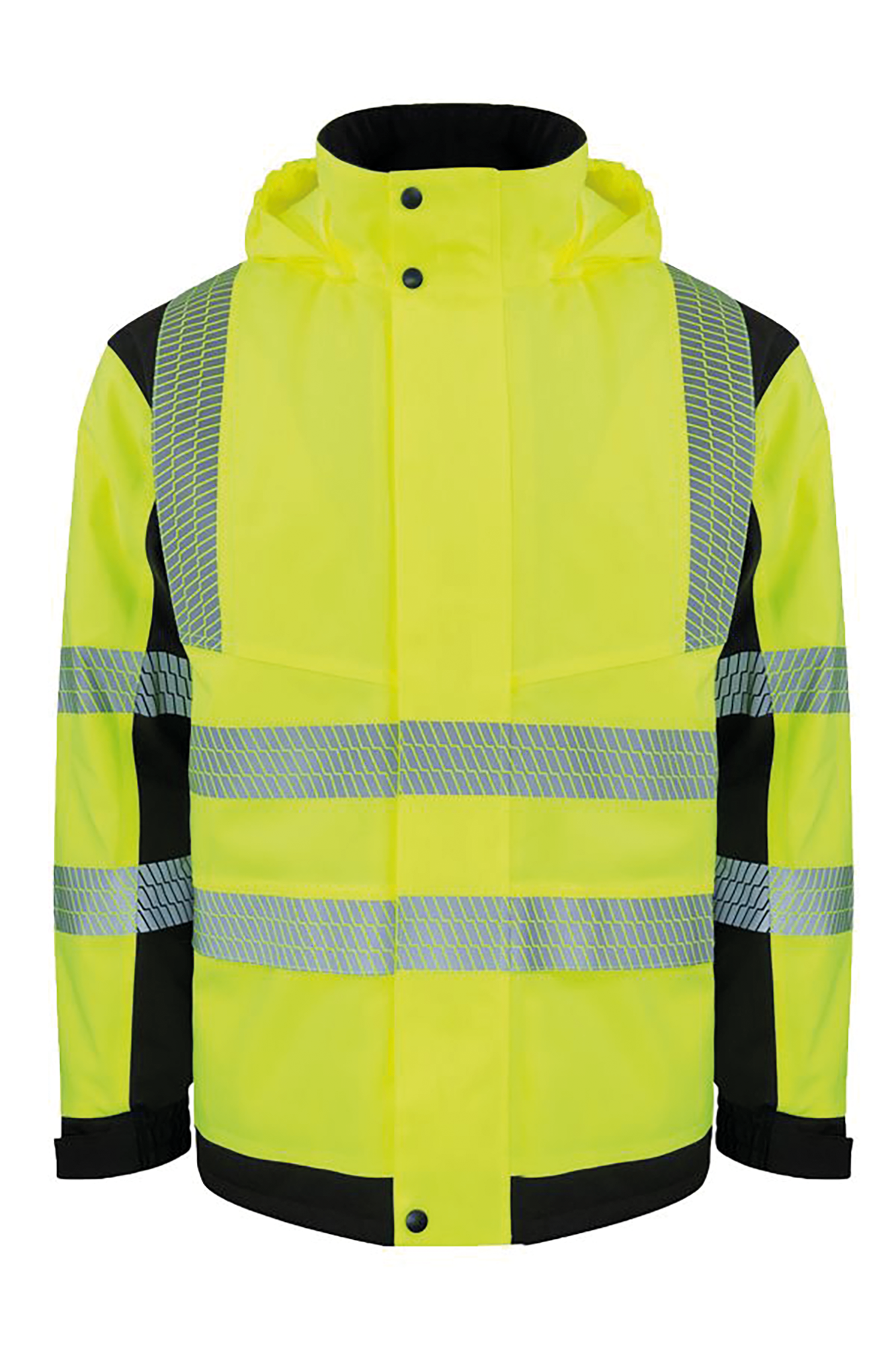 hi vis yellow / black Chaqueta de lluvia de alta visibilidad Copenhage