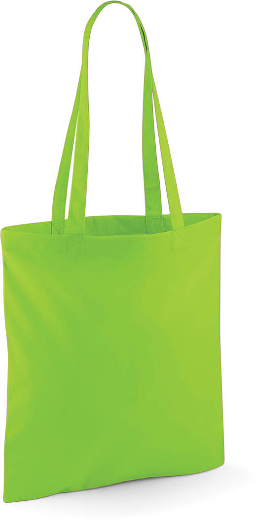 Saco de compras alças compridas - Lime Green