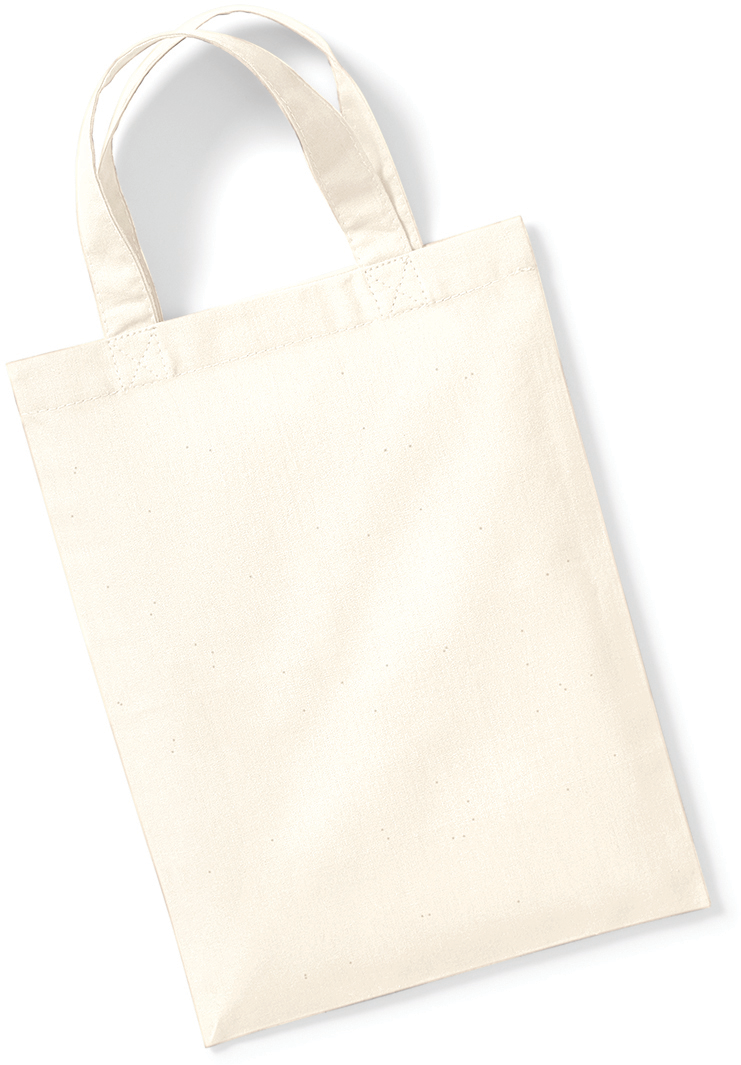 Saco presente em algodão — Bege Frente