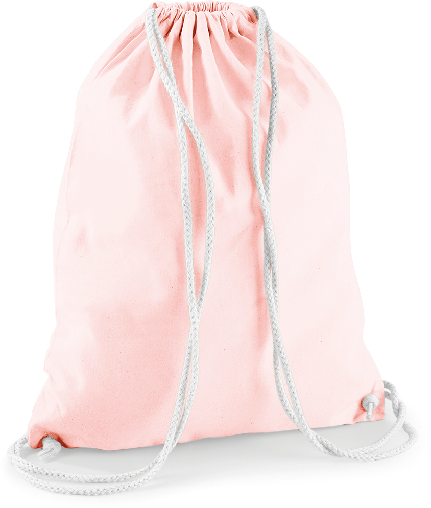 Saco em algodão - Pastel Pink / White