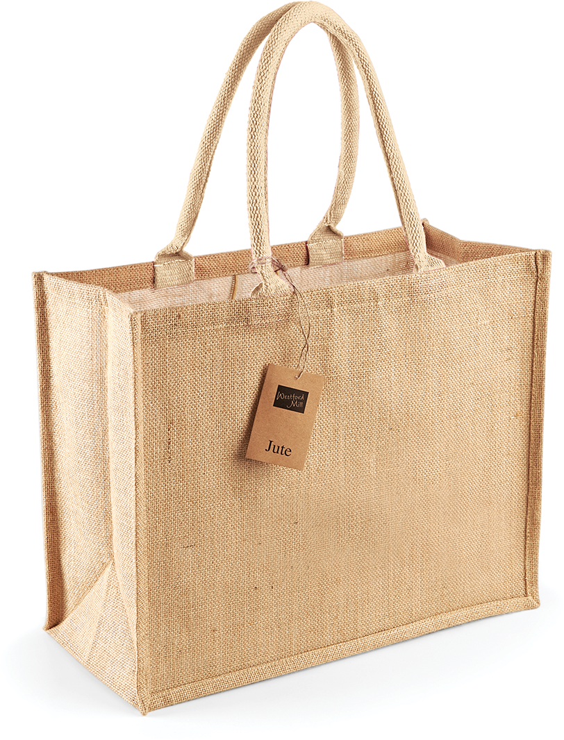 Saco de compras clássico em juta - Natural