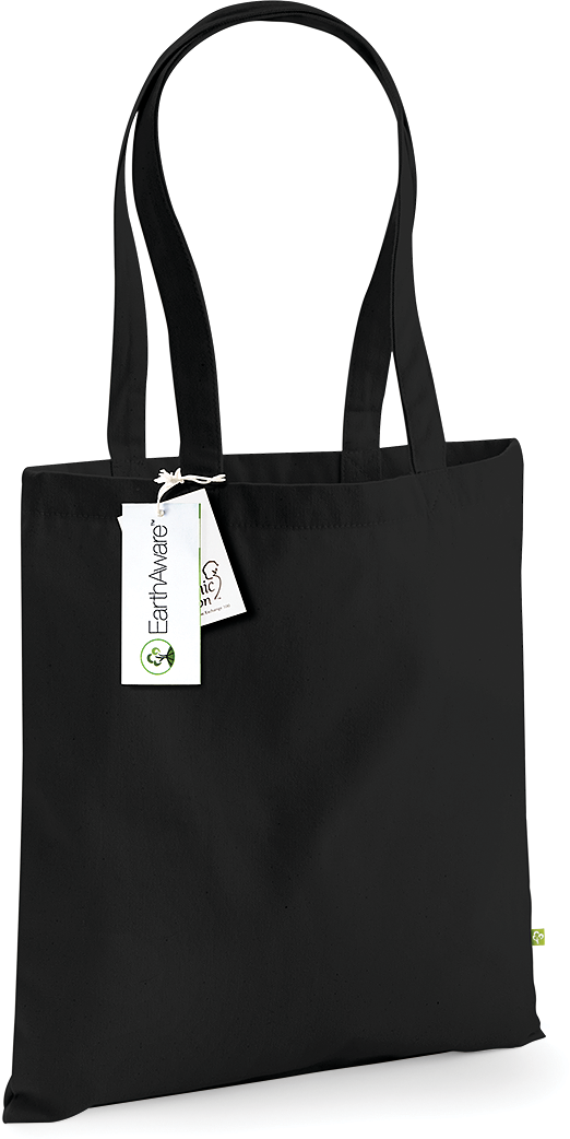 Saco de algodão biológico Earthaware® - Black