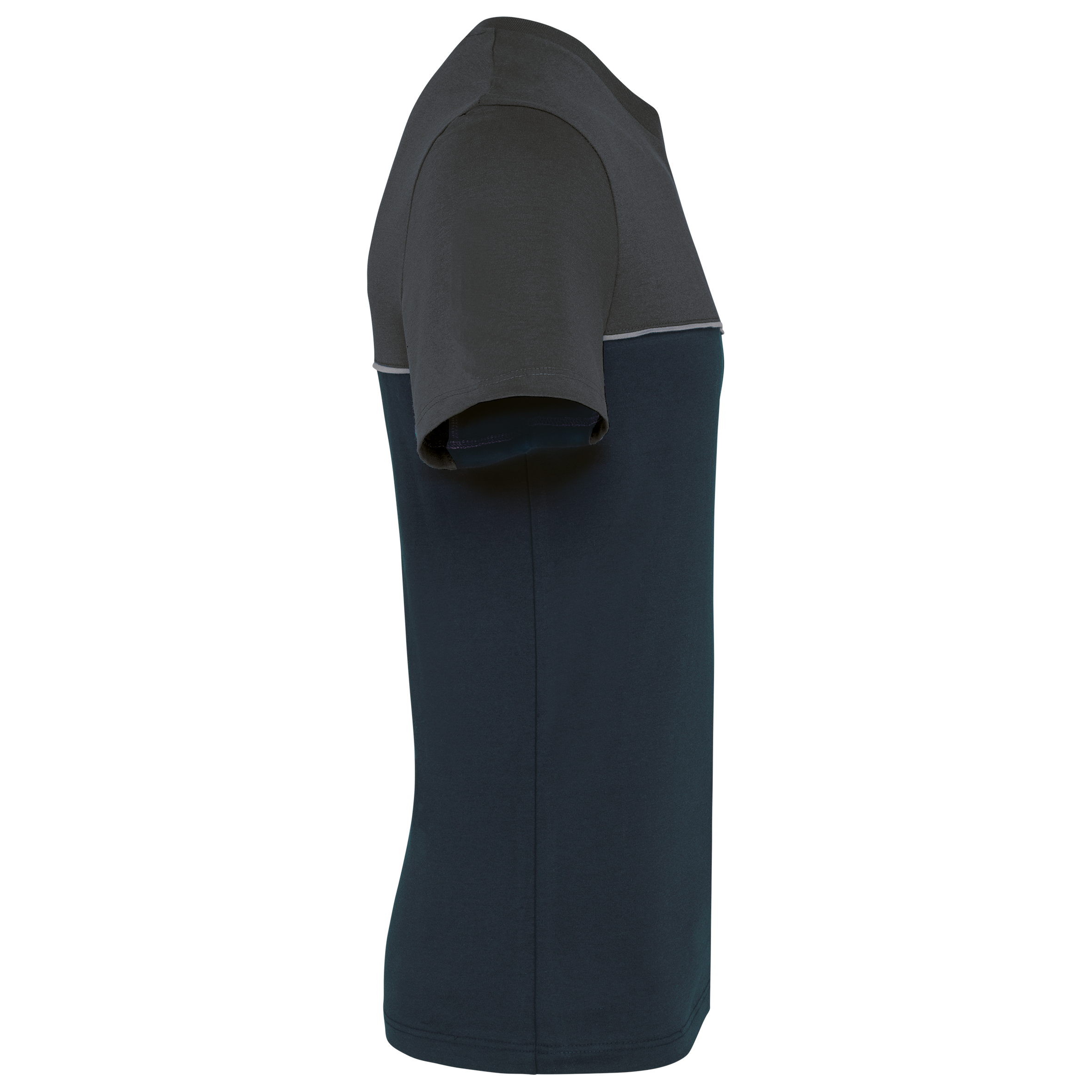 T-shirt bicolore écoresponsable manches courtes unisexe - Image 32