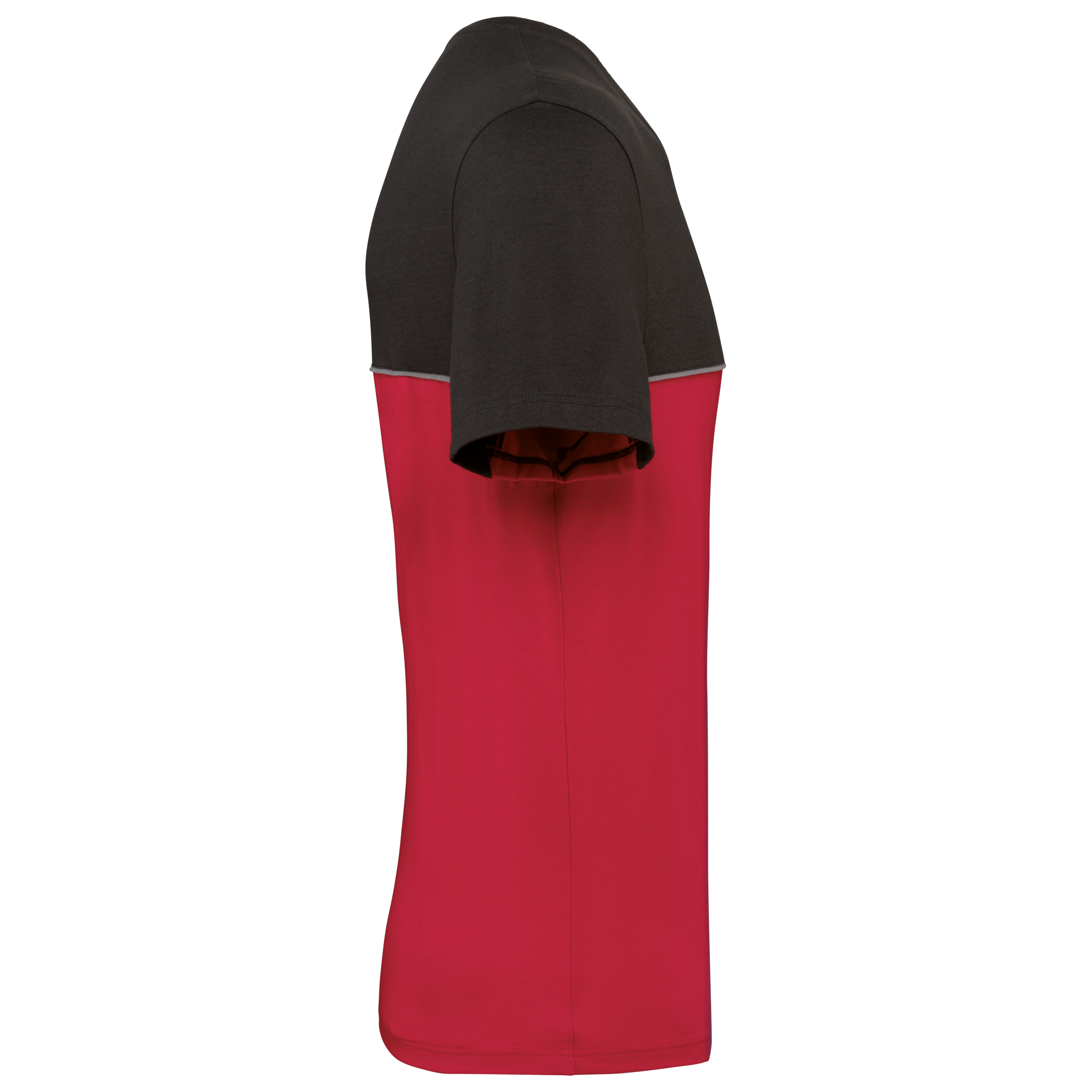 T-shirt bicolore écoresponsable manches courtes unisexe - Image 38