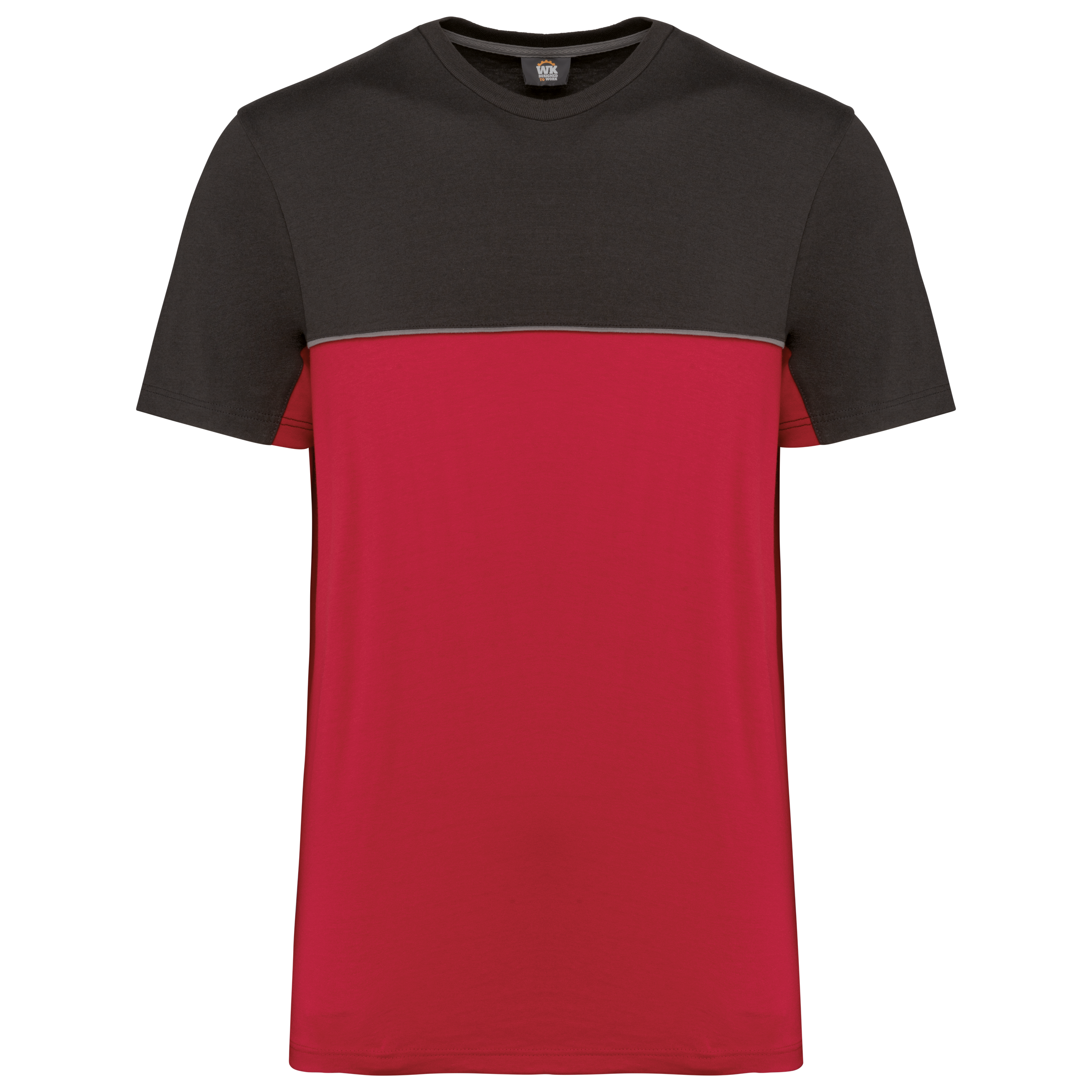 T-shirt bicolore écoresponsable manches courtes unisexe - Image 37