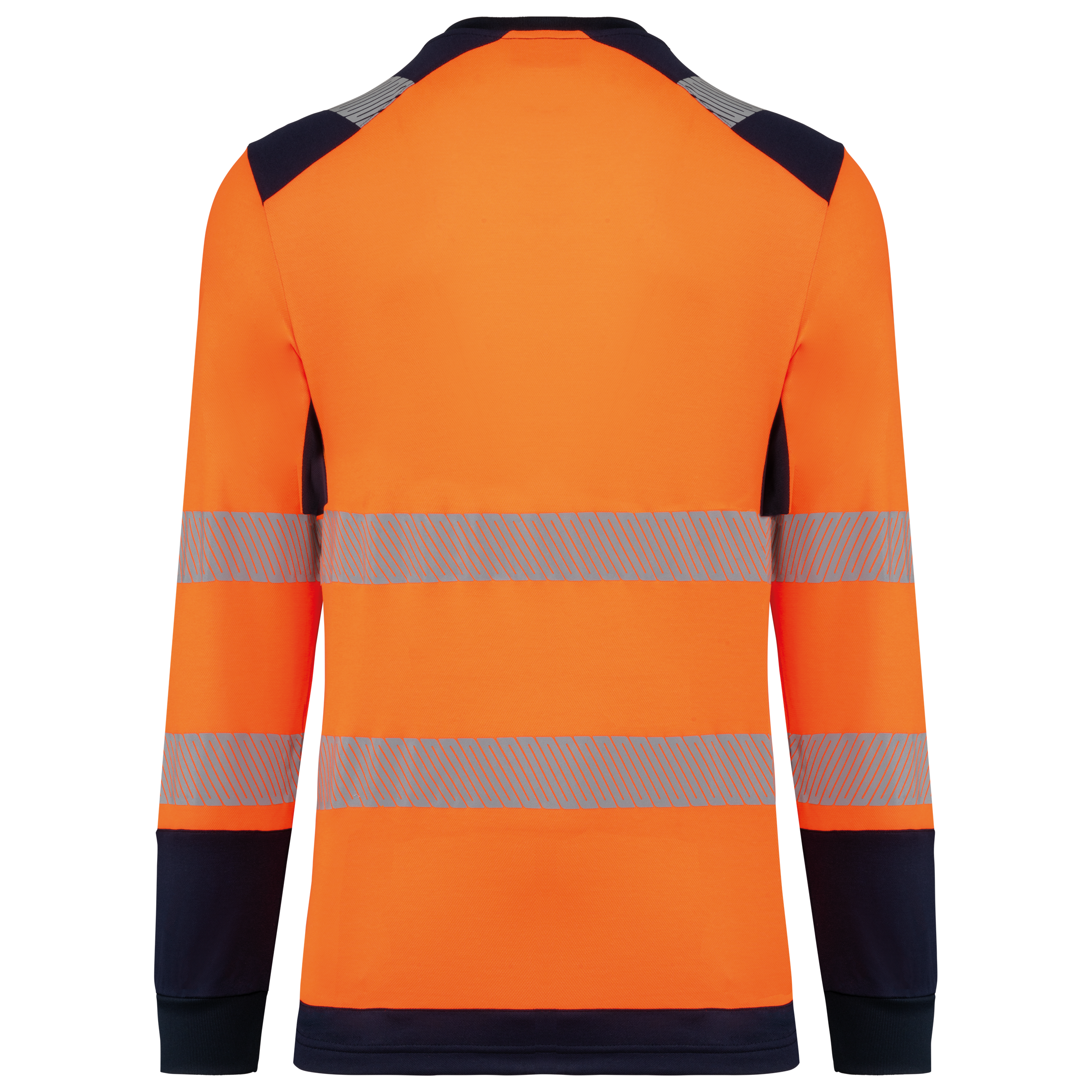 T-shirt de sécurité recyclé col rond manches longues unisexe - Image 14