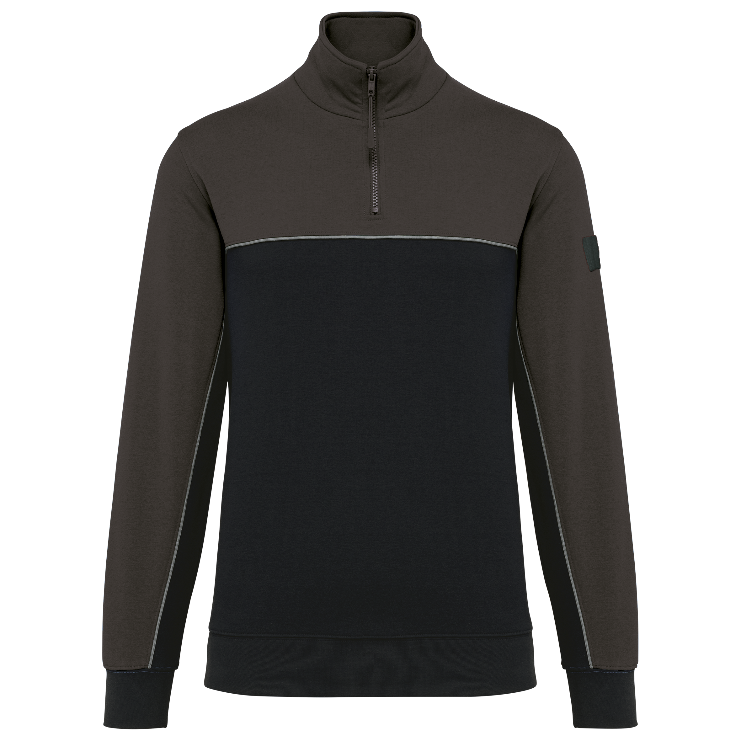 Sweat-shirt écoresponsable col zippé unisexe - Image 14