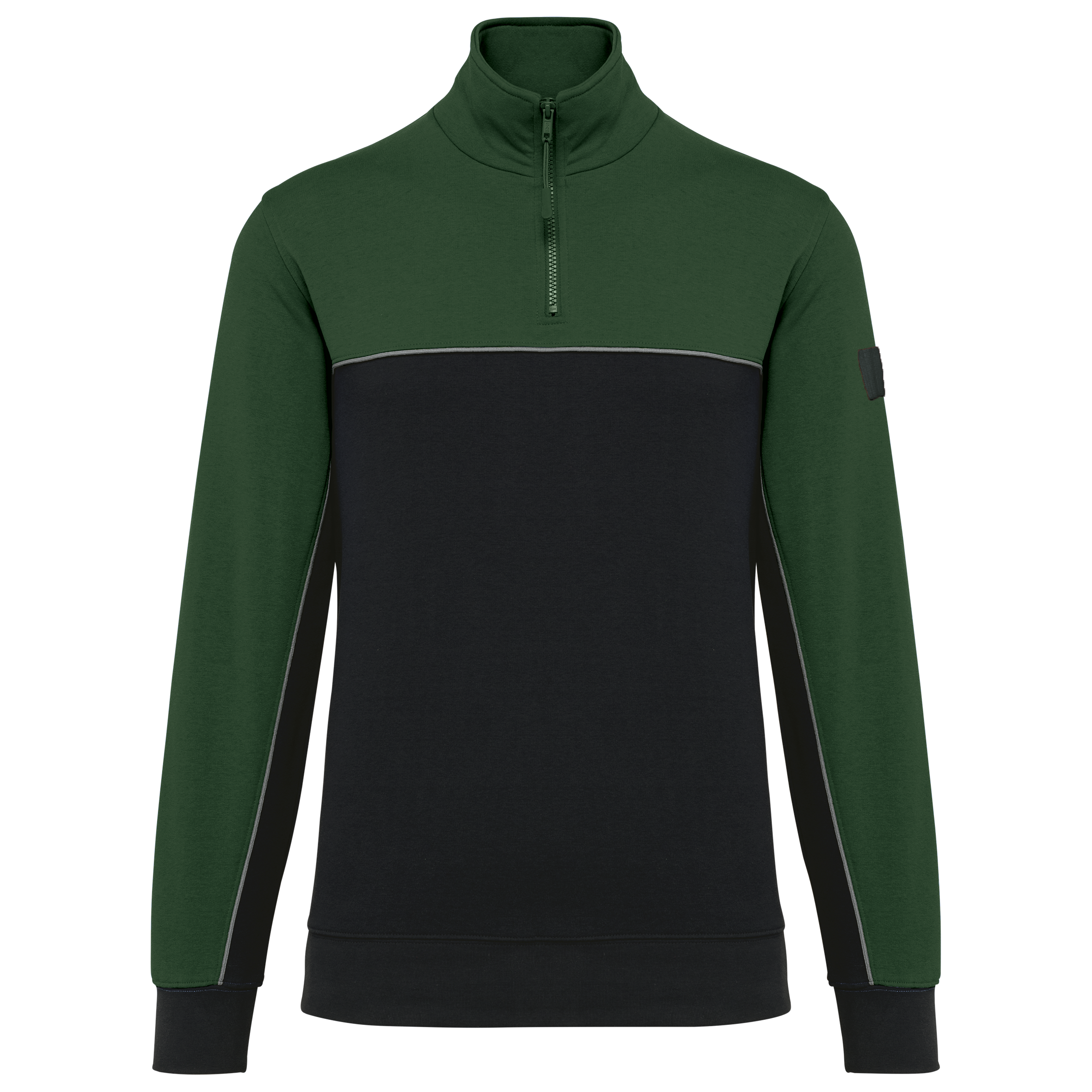 Sweat-shirt écoresponsable col zippé unisexe - Image 17