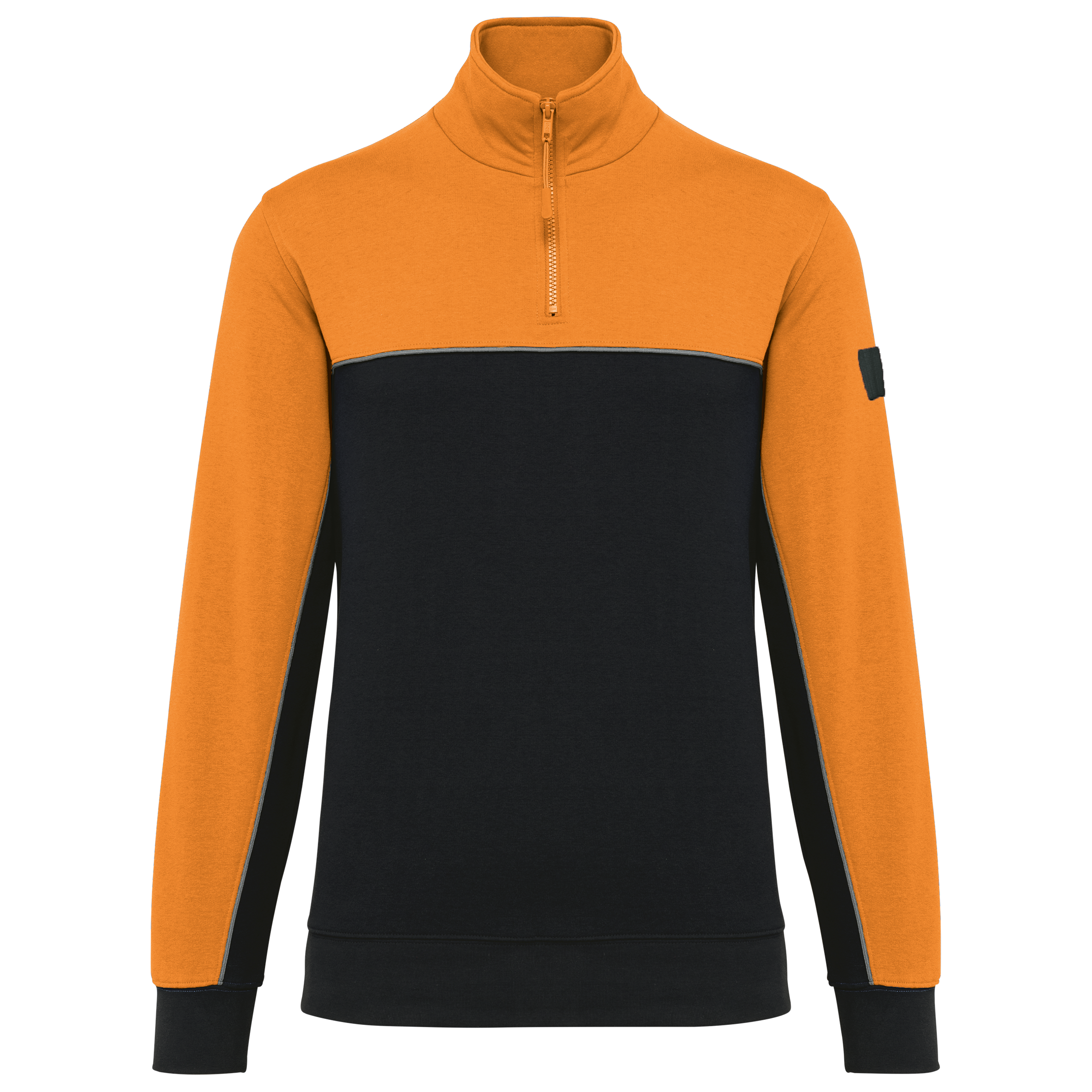 Sweat-shirt écoresponsable col zippé unisexe - Image 20