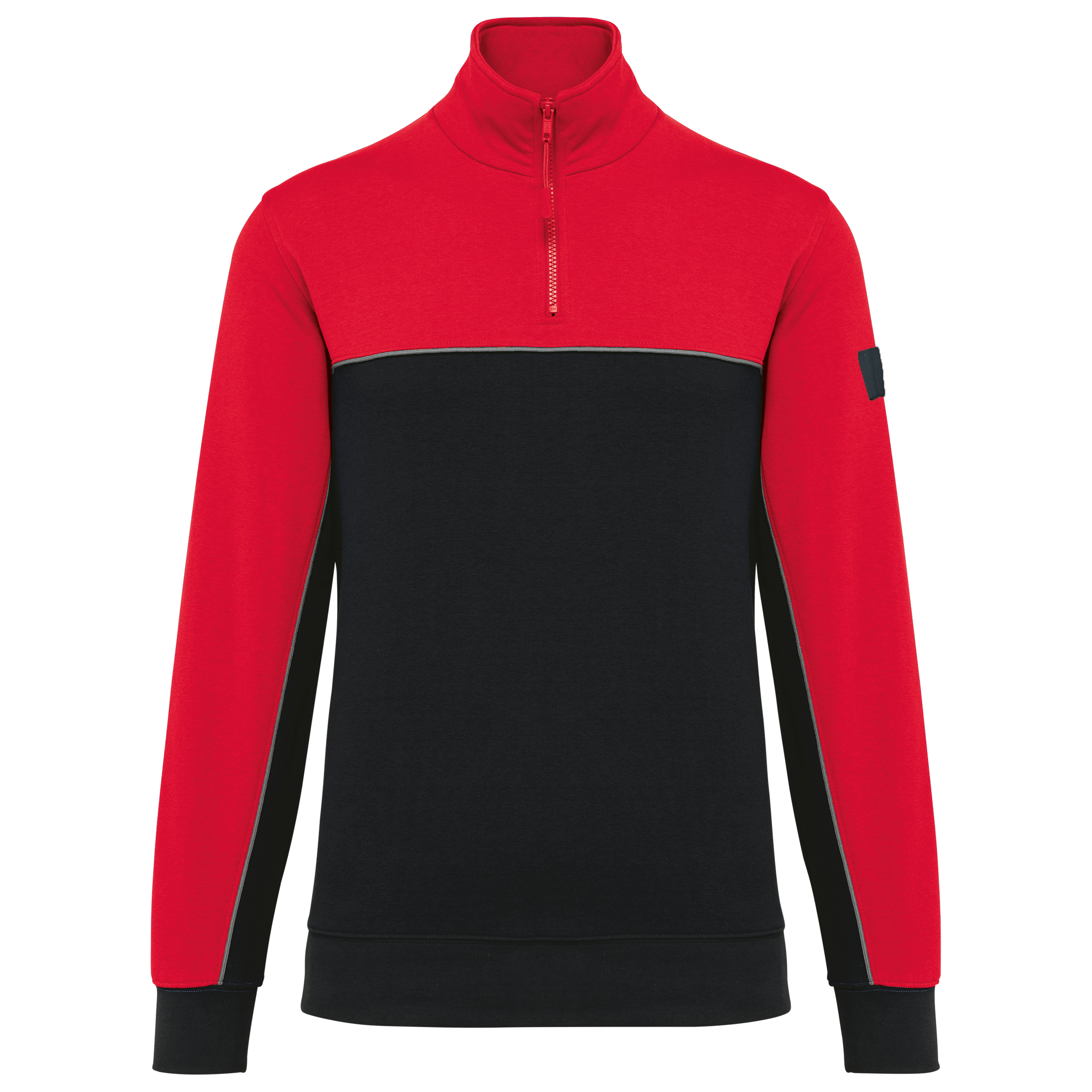 Sweat-shirt écoresponsable col zippé unisexe - Image 23