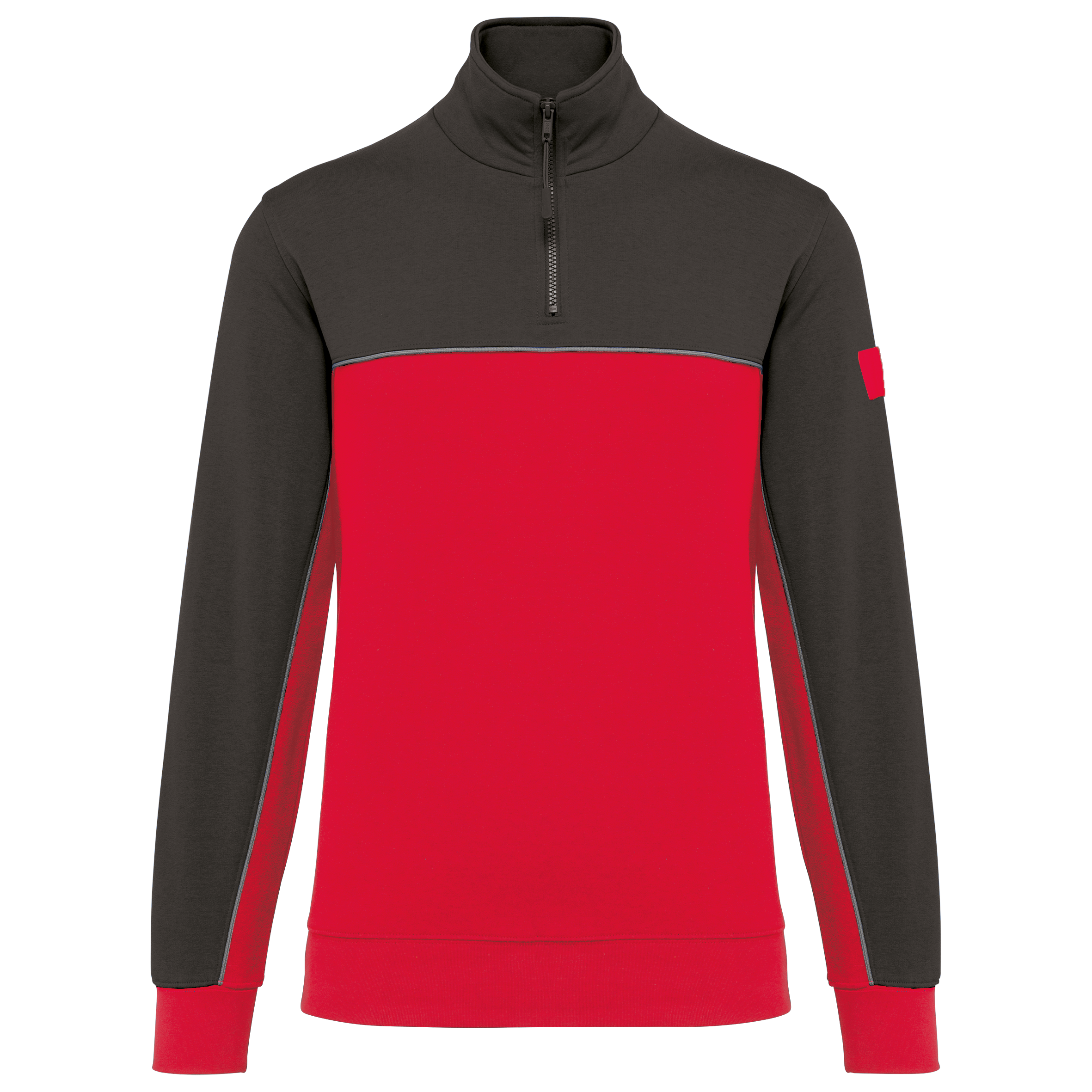 Sweat-shirt écoresponsable col zippé unisexe - Image 35