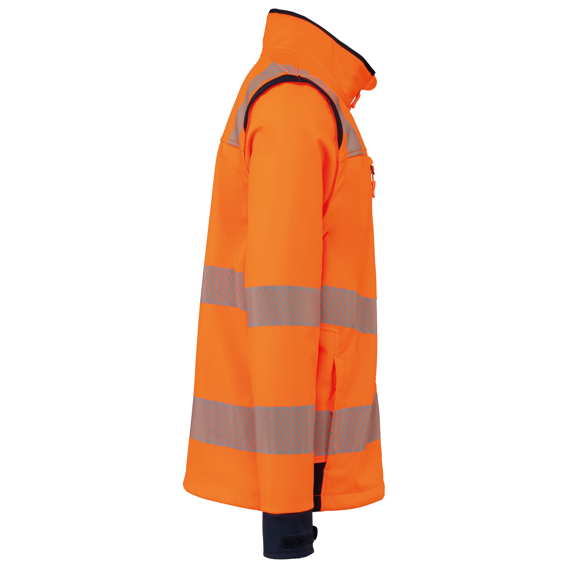 Veste softshell de sécurité recyclée avec manches détachables unisexe - Image 15