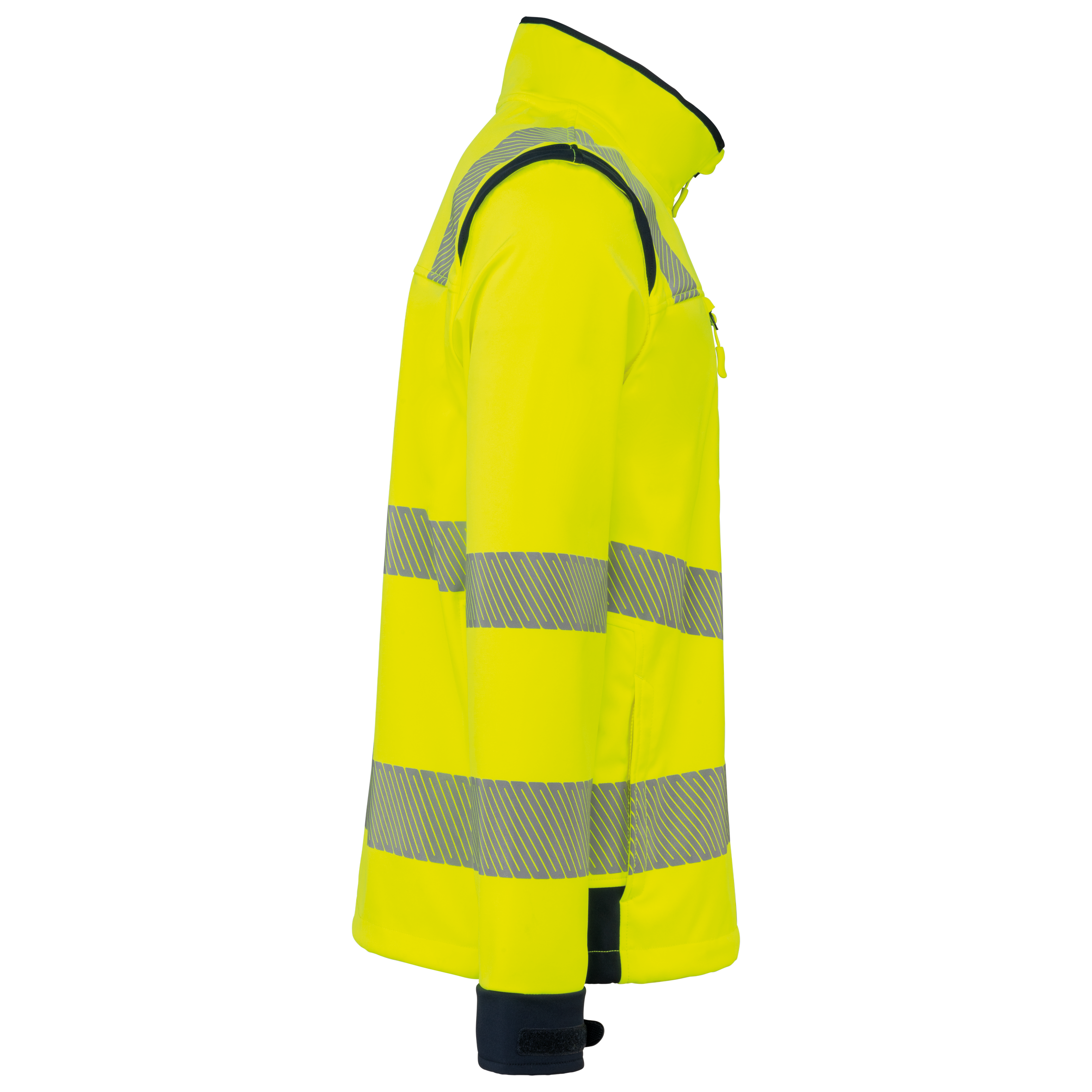 Veste softshell de sécurité recyclée avec manches détachables unisexe - Image 18