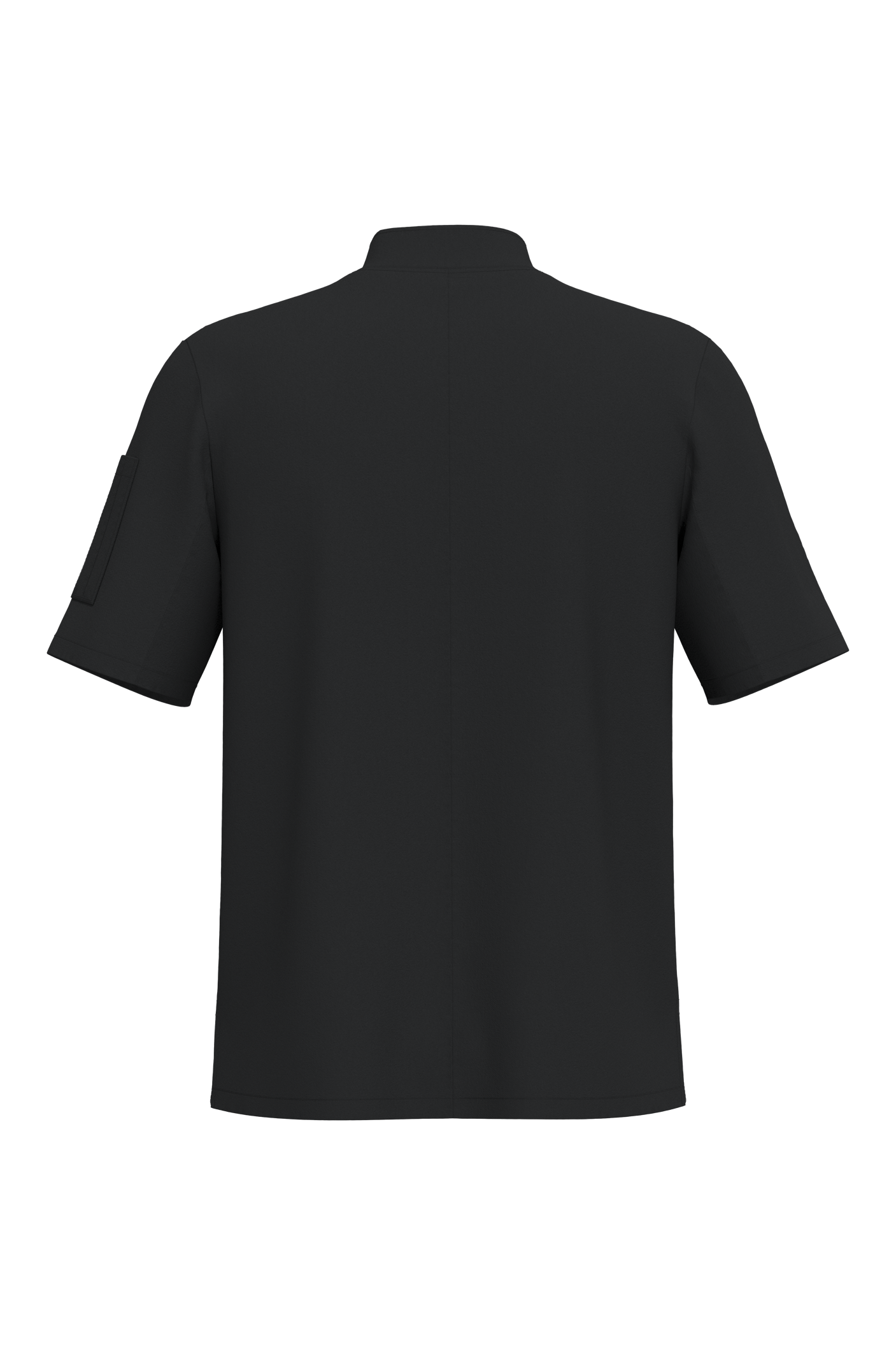 Jaleca de chef eco-responsável de manga curta unissexo - Black