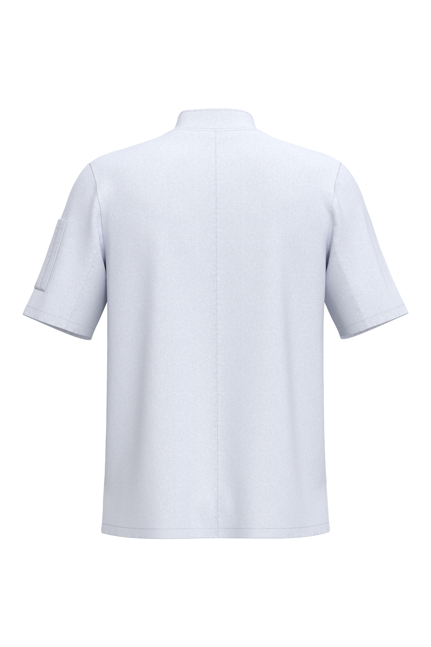 Jaleca de chef eco-responsável de manga curta unissexo - WHITE