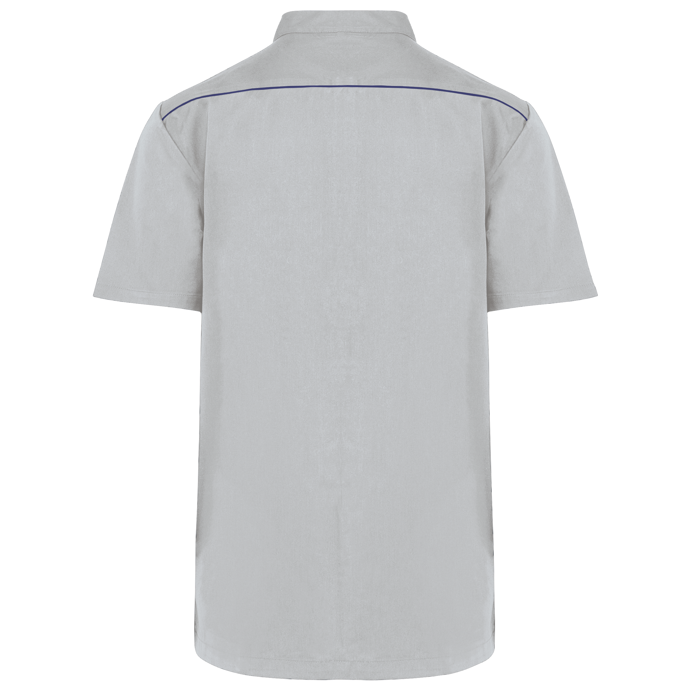 Bata poliéster/algodão com molas de pressão de homem - Snow Grey