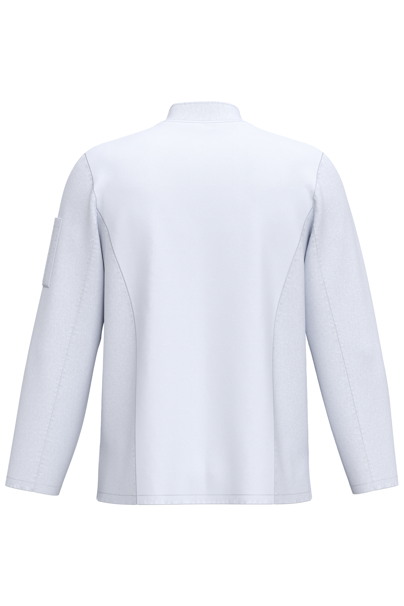 Jaleca de chef eco-responsável e respirável de manga comprida unissexo - WHITE