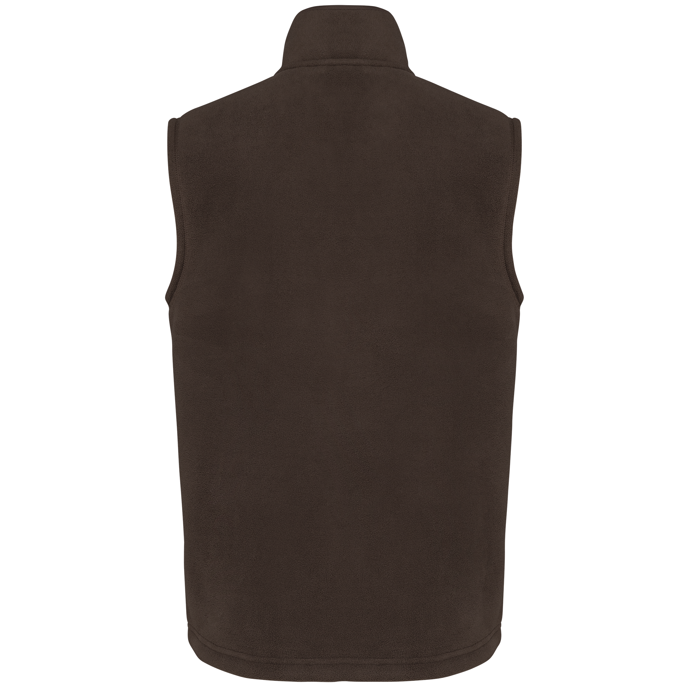 Colete polar com interior em sherpa unissexo - Chocolate