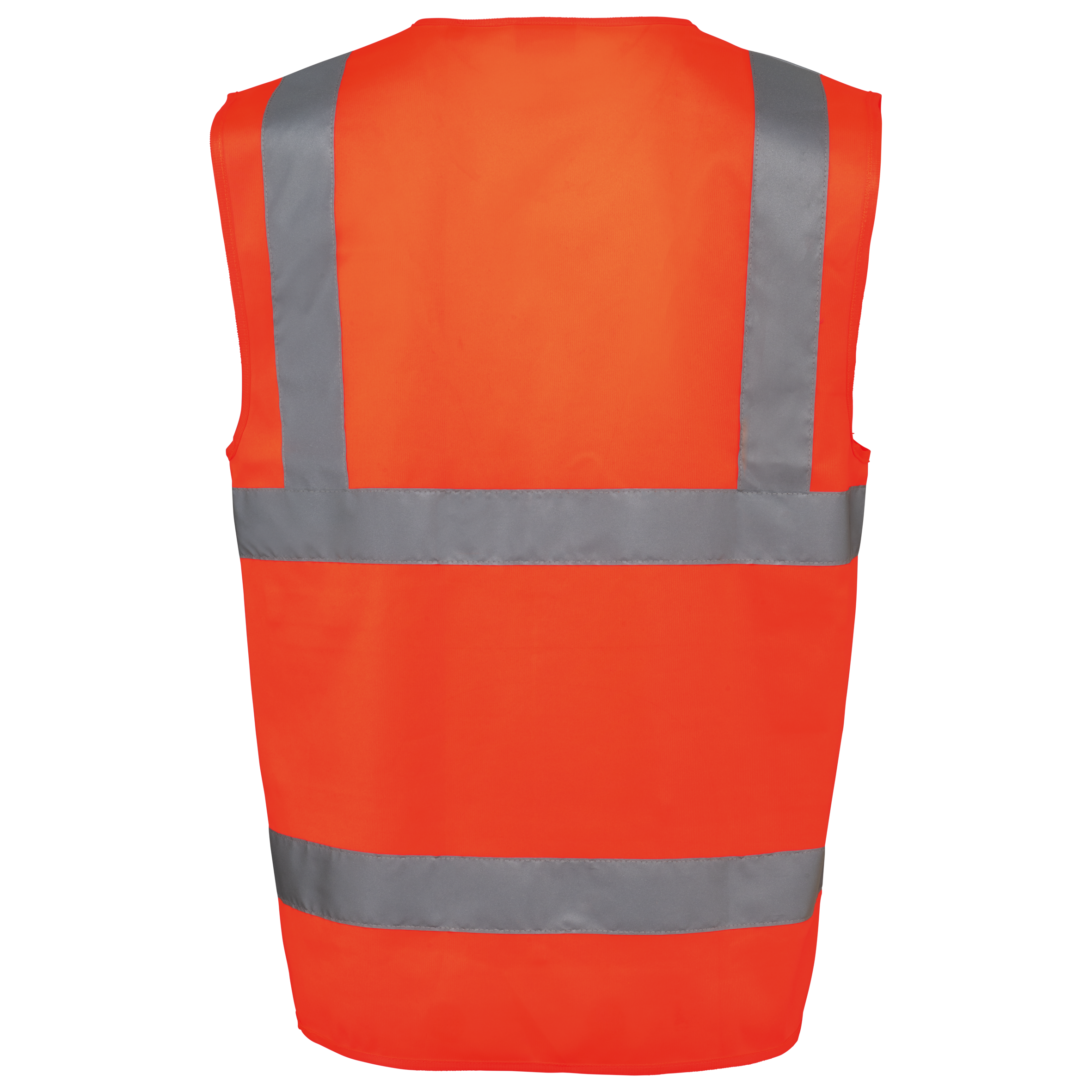 Colete de segurança de alta visibilidade em material reciclado com fecho unissexo - Hi Viz Orange