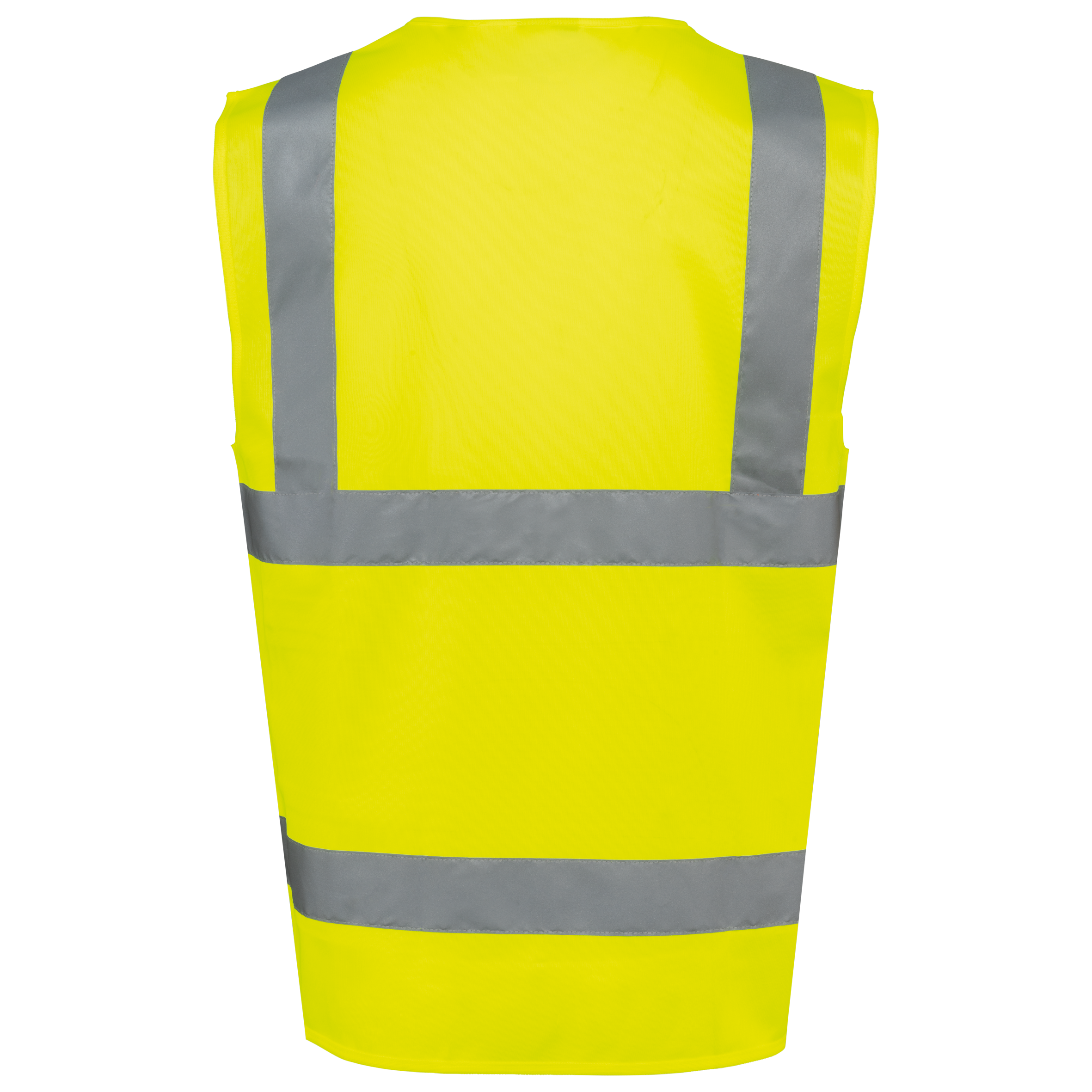 Colete de segurança de alta visibilidade em material reciclado com fecho unissexo - Hi Viz Yellow