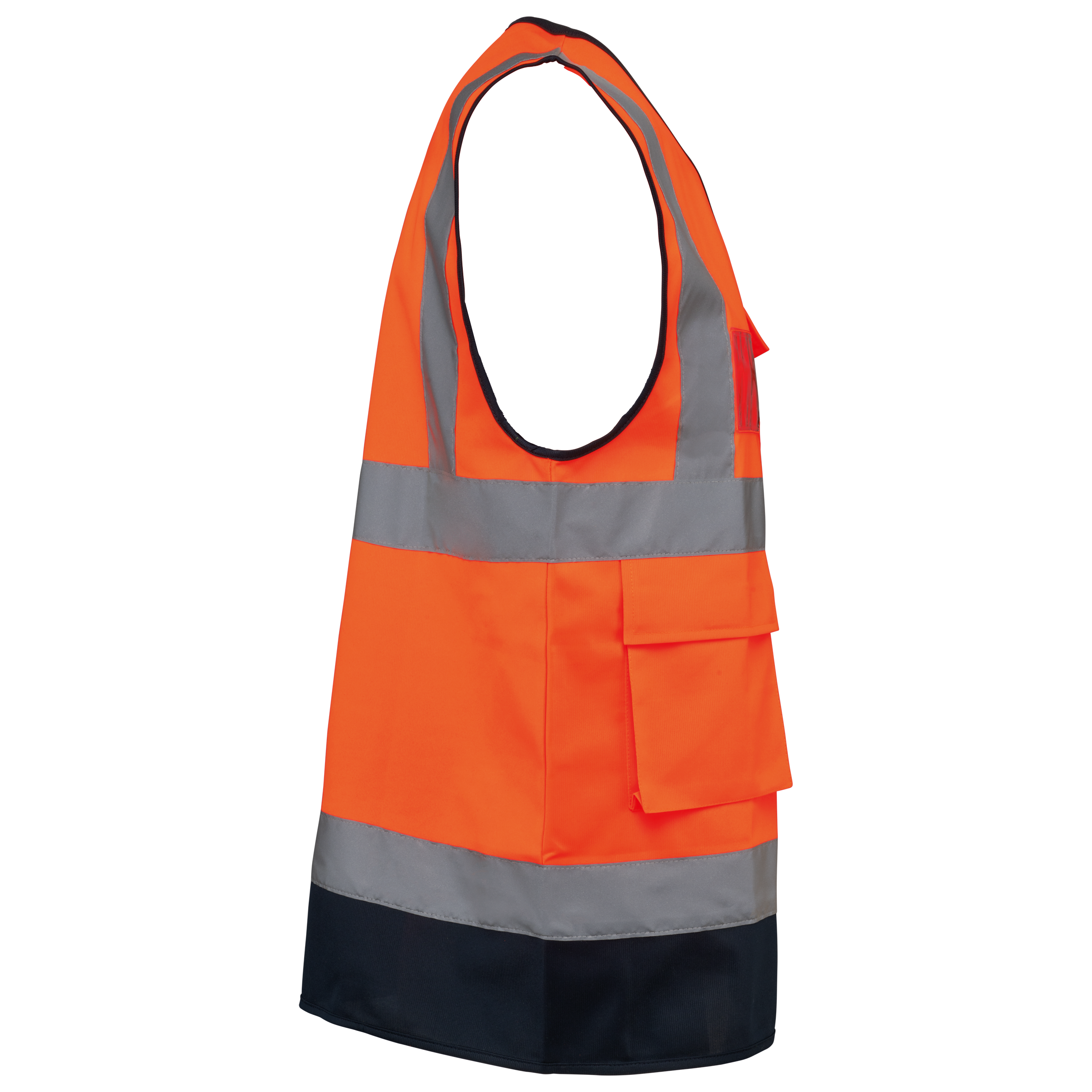 Chaleco de seguridad alta visibilidad reciclado con cremallera unisex