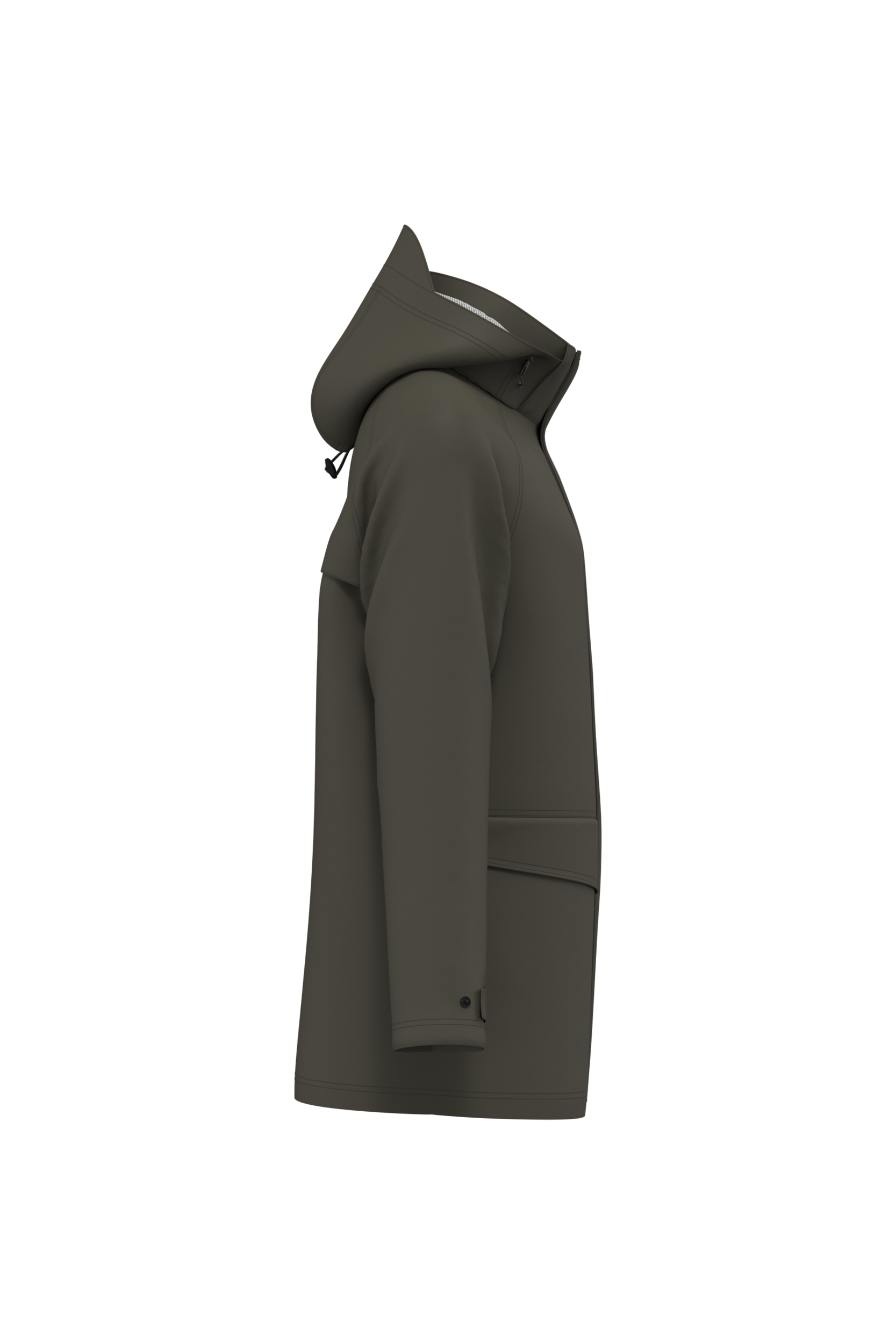 Veste de pluie unisexe — Dark Khaki