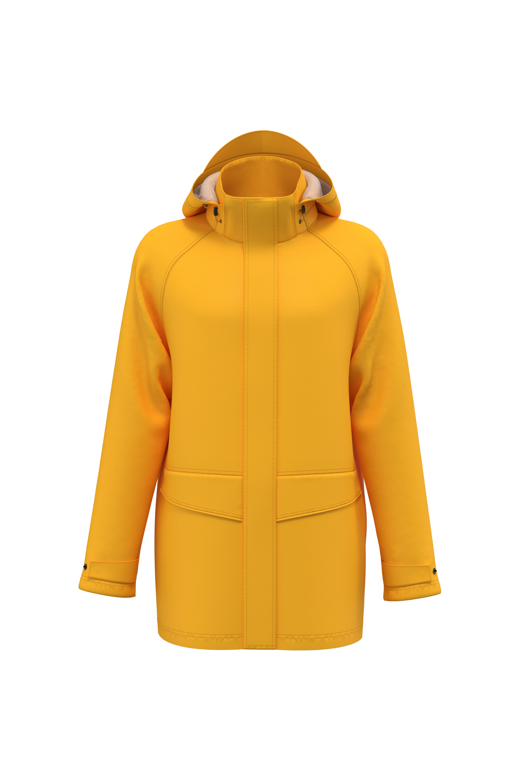 Veste de pluie unisexe — Yellow