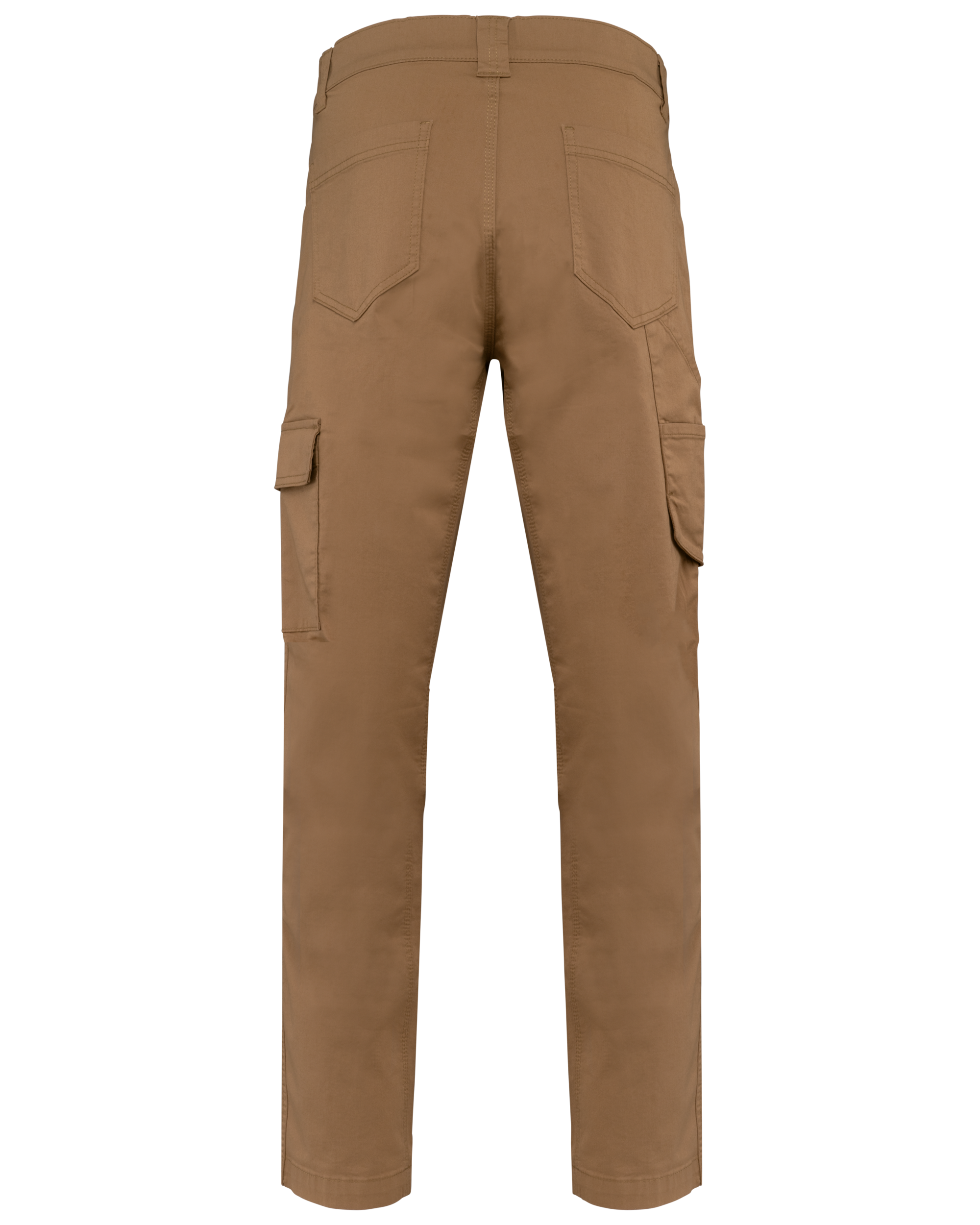 Calças algodão stretch unissexo - Camel