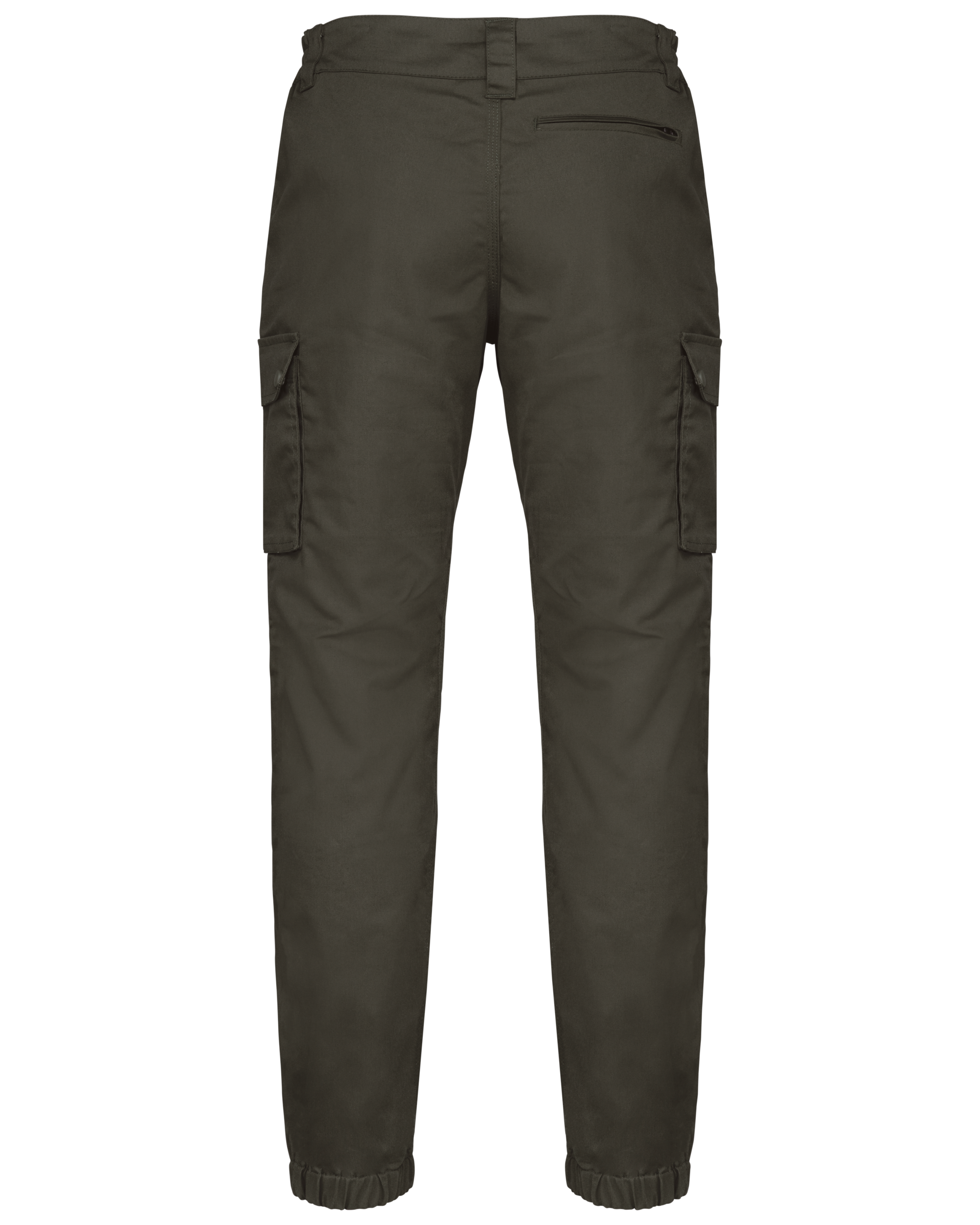Calças cargo com tornozelos elásticos unissexo - Dark Khaki